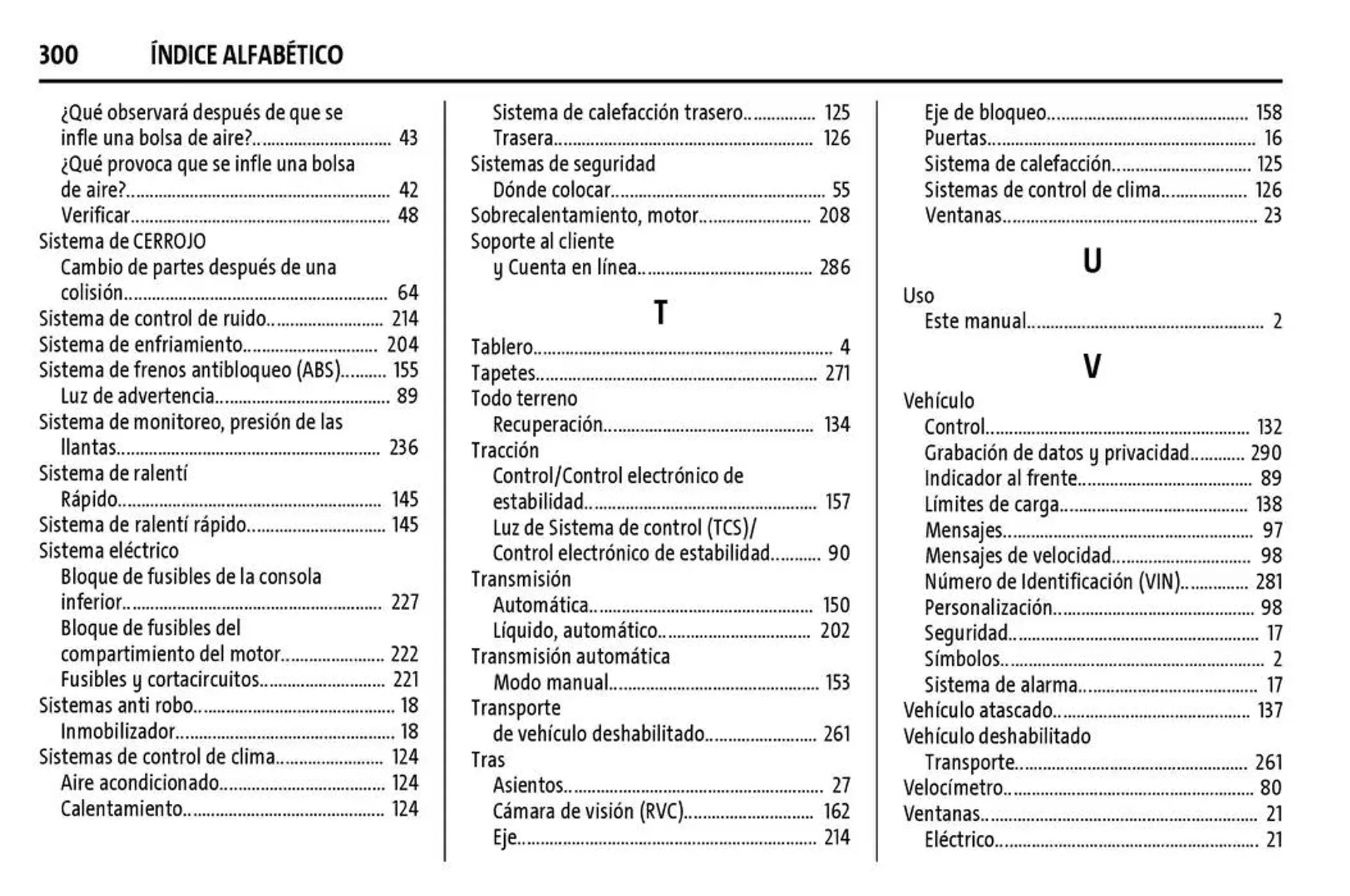 Catálogo de Express Manual del propietario 22 de enero al 31 de diciembre 2025 - Pagina 301