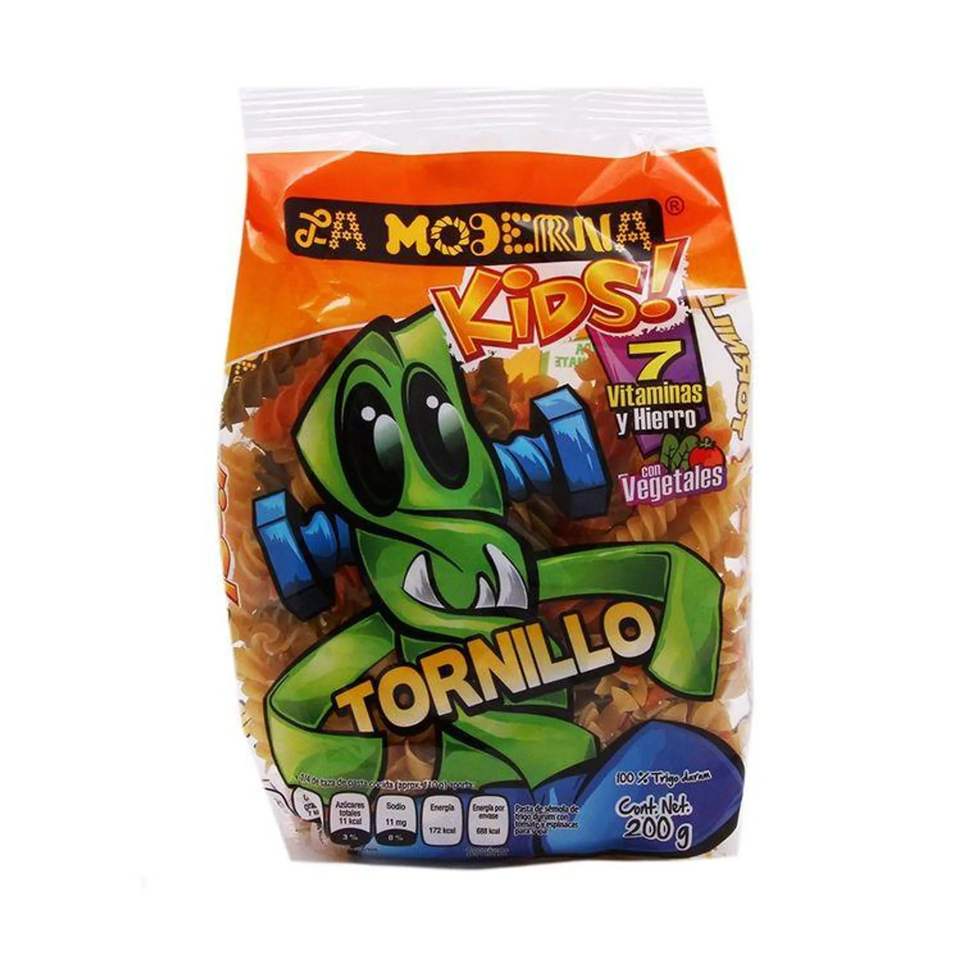 Sopa La Moderna Kids Tornillo Tricolor 200grs - La Moderna - 1 pieza