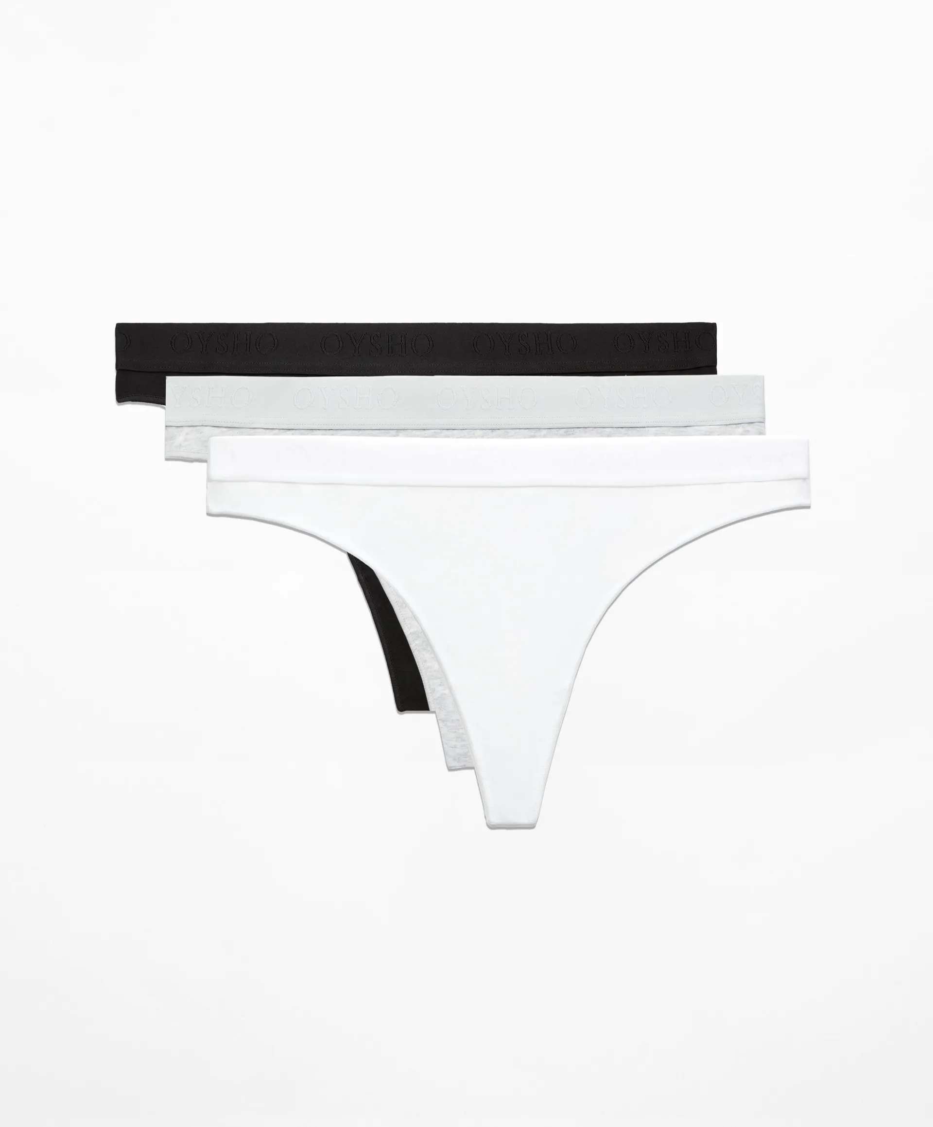3 pantis tanga mezcla algodón comfort logo