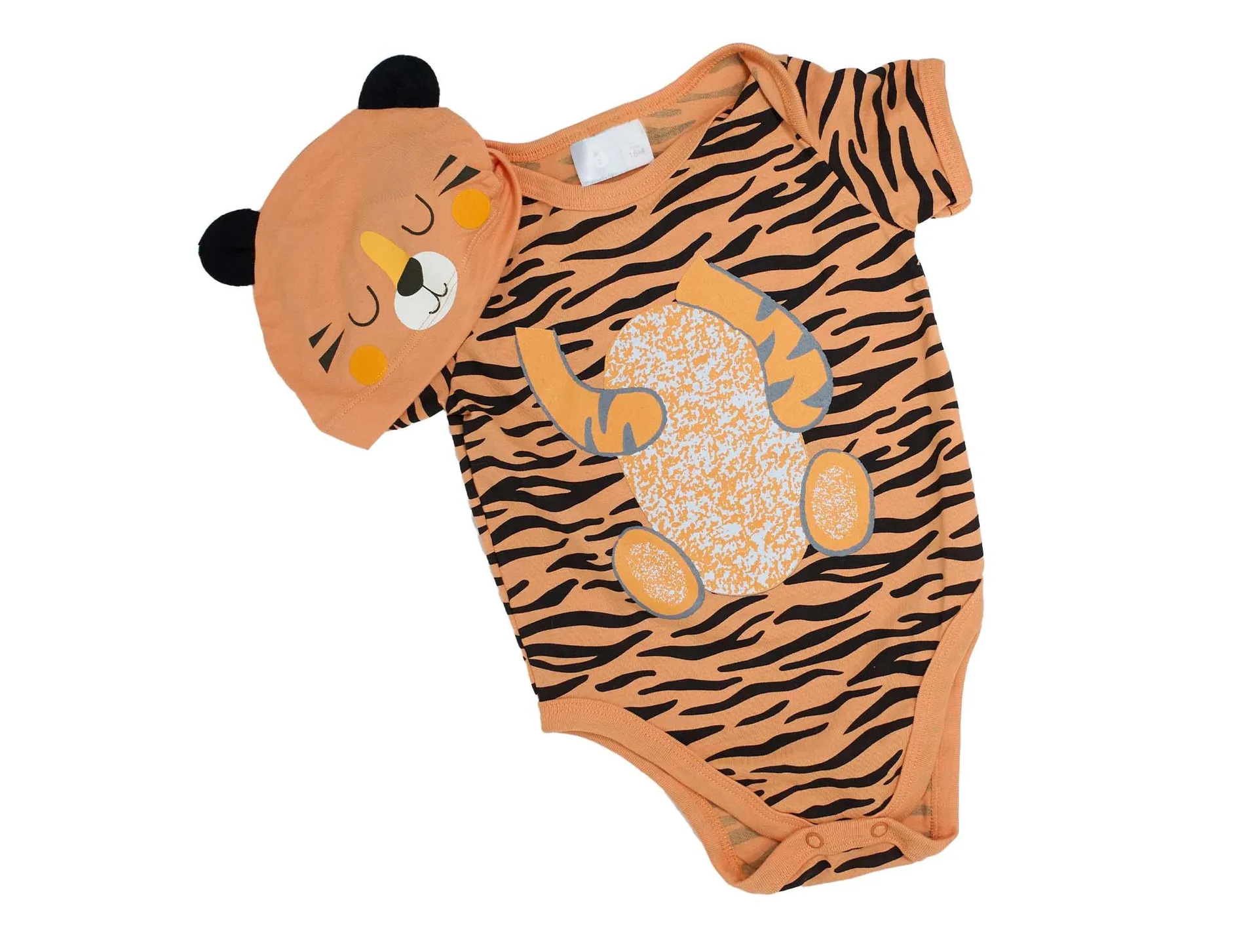 Pañalero Baby Optima Tigre Con Gorro Para Bebe 30411 Talla 12