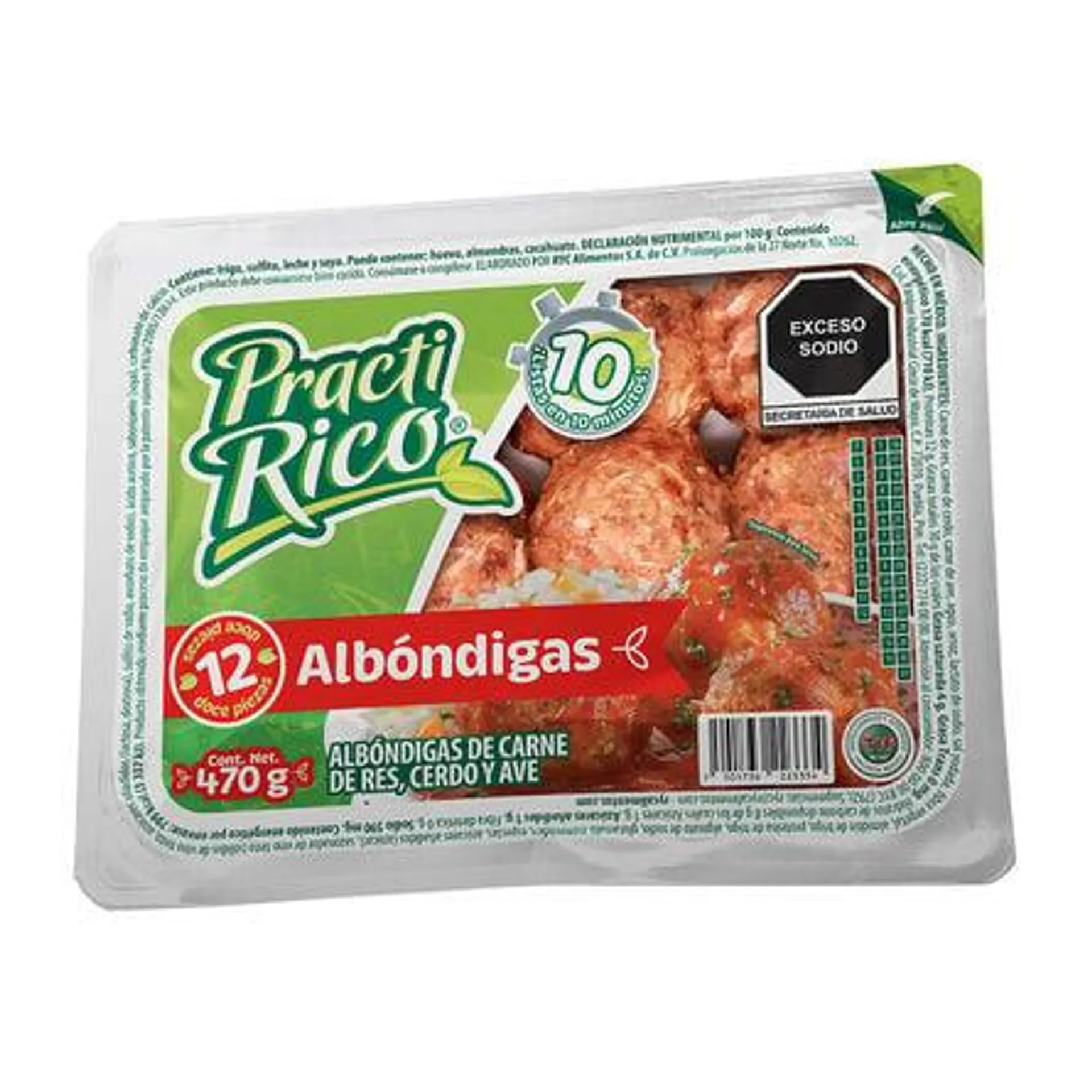 Albóndigas de carne Practi Rico 12 pz