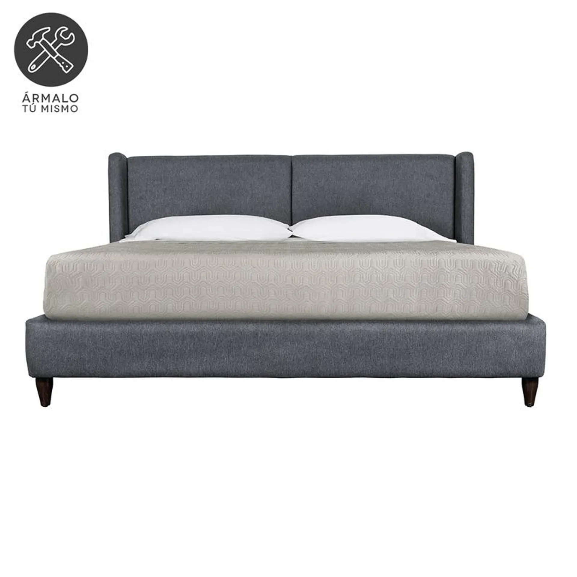 Cama Pisa Charcoal Queen