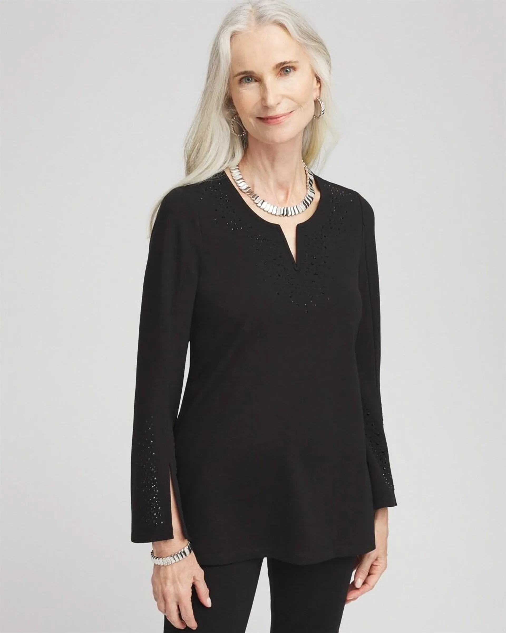 Embellished Ponte Tunic