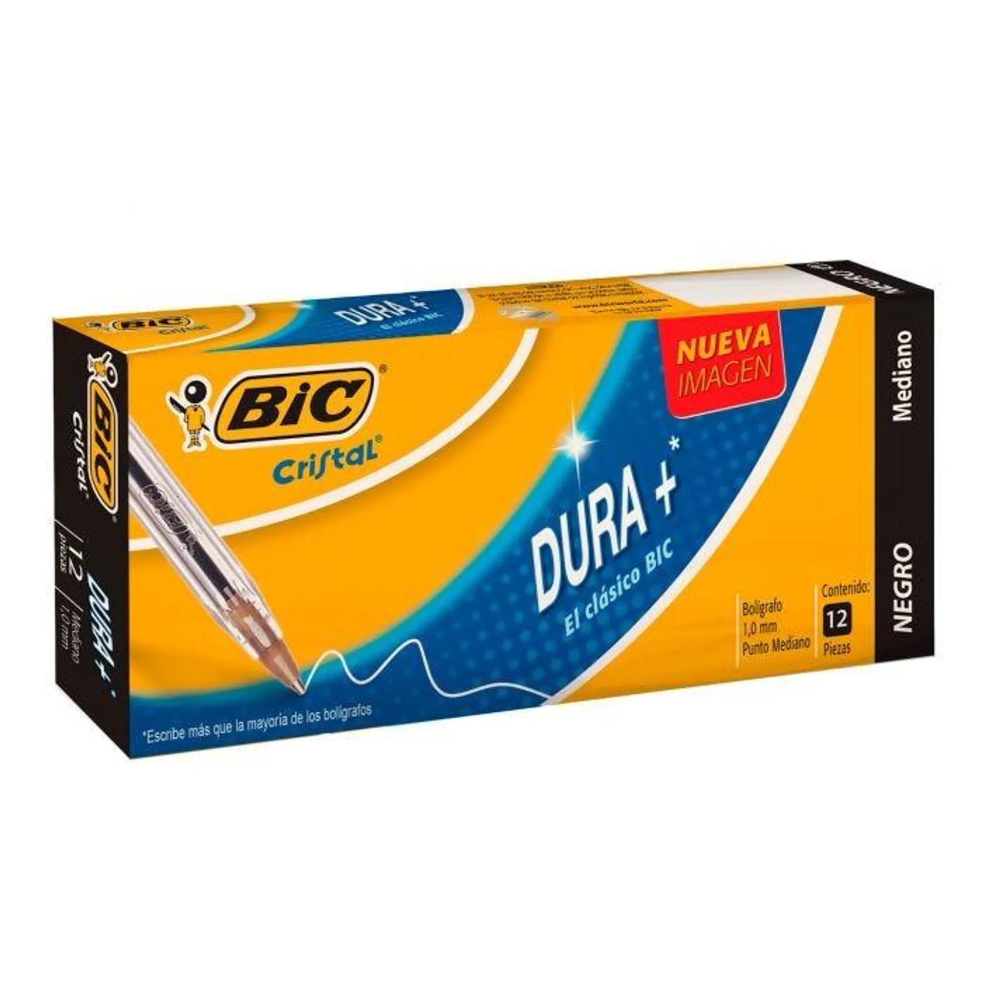 Bolígrafo Punto Mediano 1.0 mm Bic Dura+