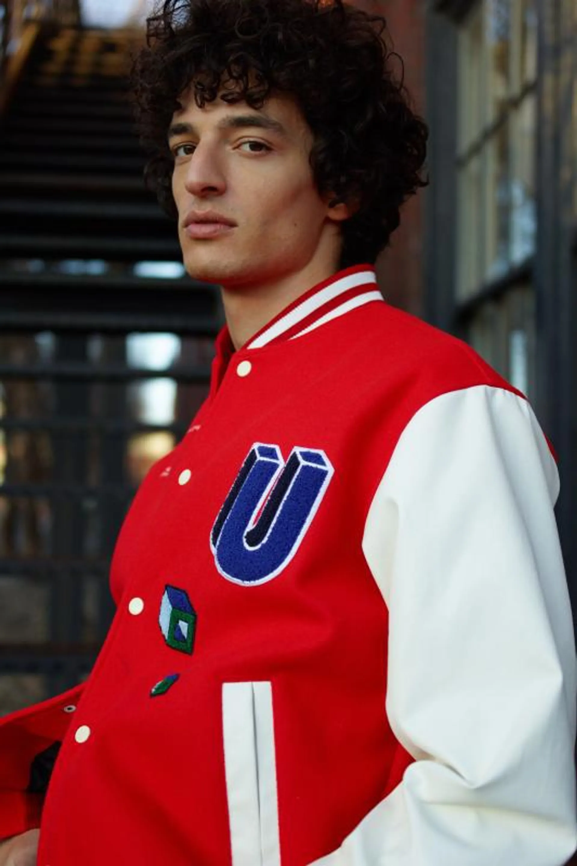 UO Graphic Varsity Jacket