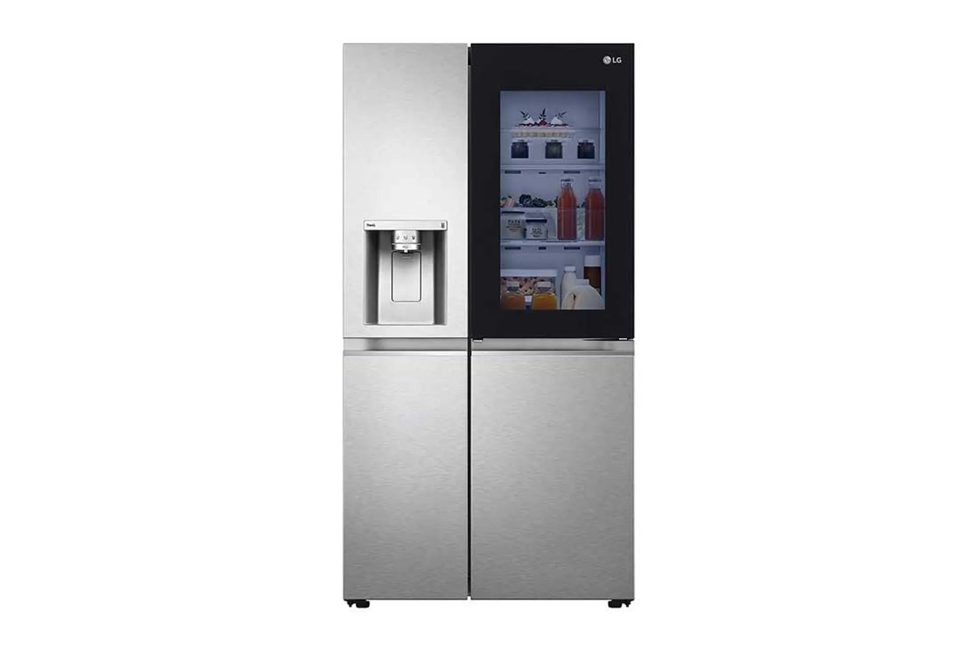 Refrigerador Duplex LG Instaview™ Door-in-Door Inteligente LG ThinQ™ 27 pies cúbicos - Acero Inoxidable con Despachador de Agua y Hielos | LINEAR INVERTER