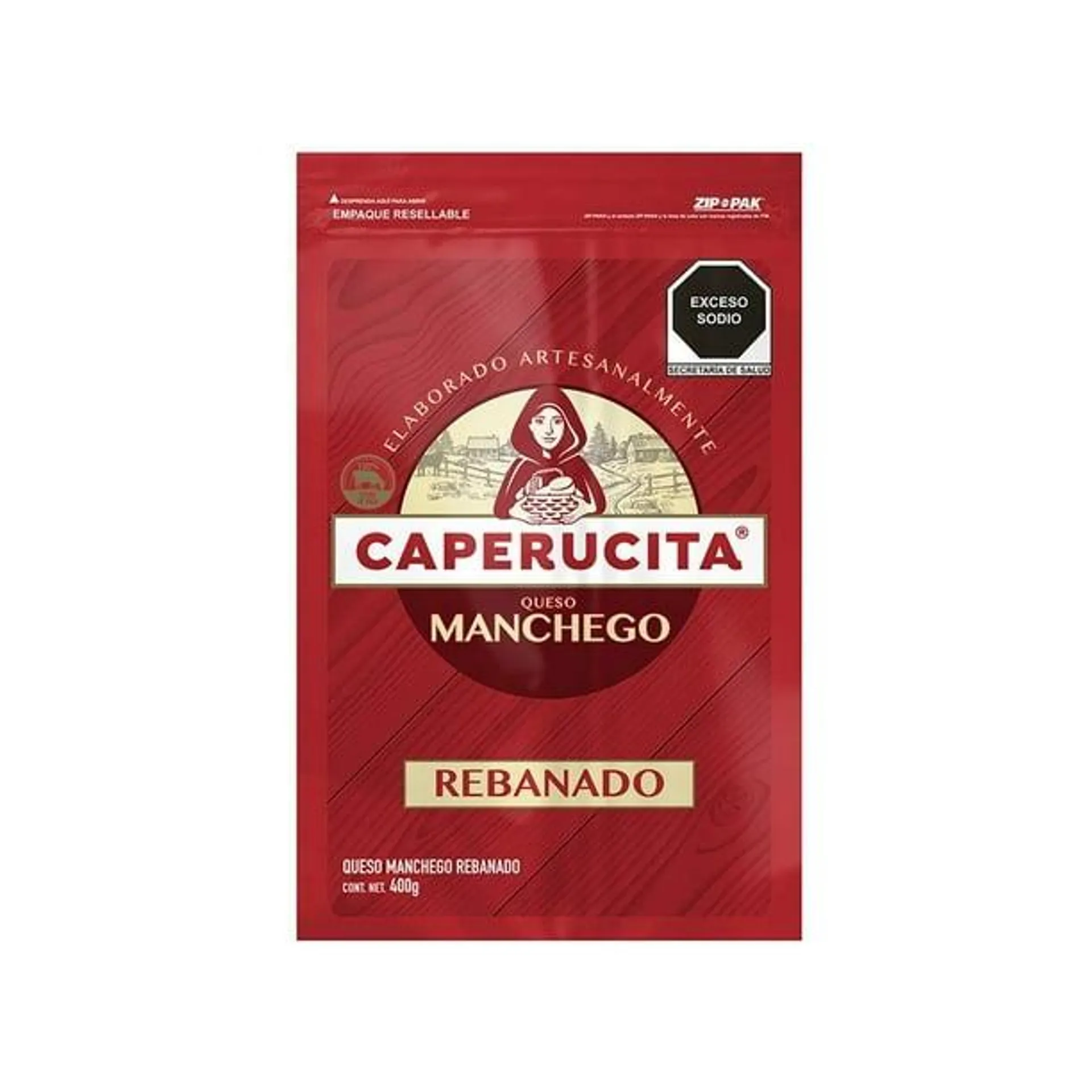 Queso manchego Caperucita rebanado 400 g