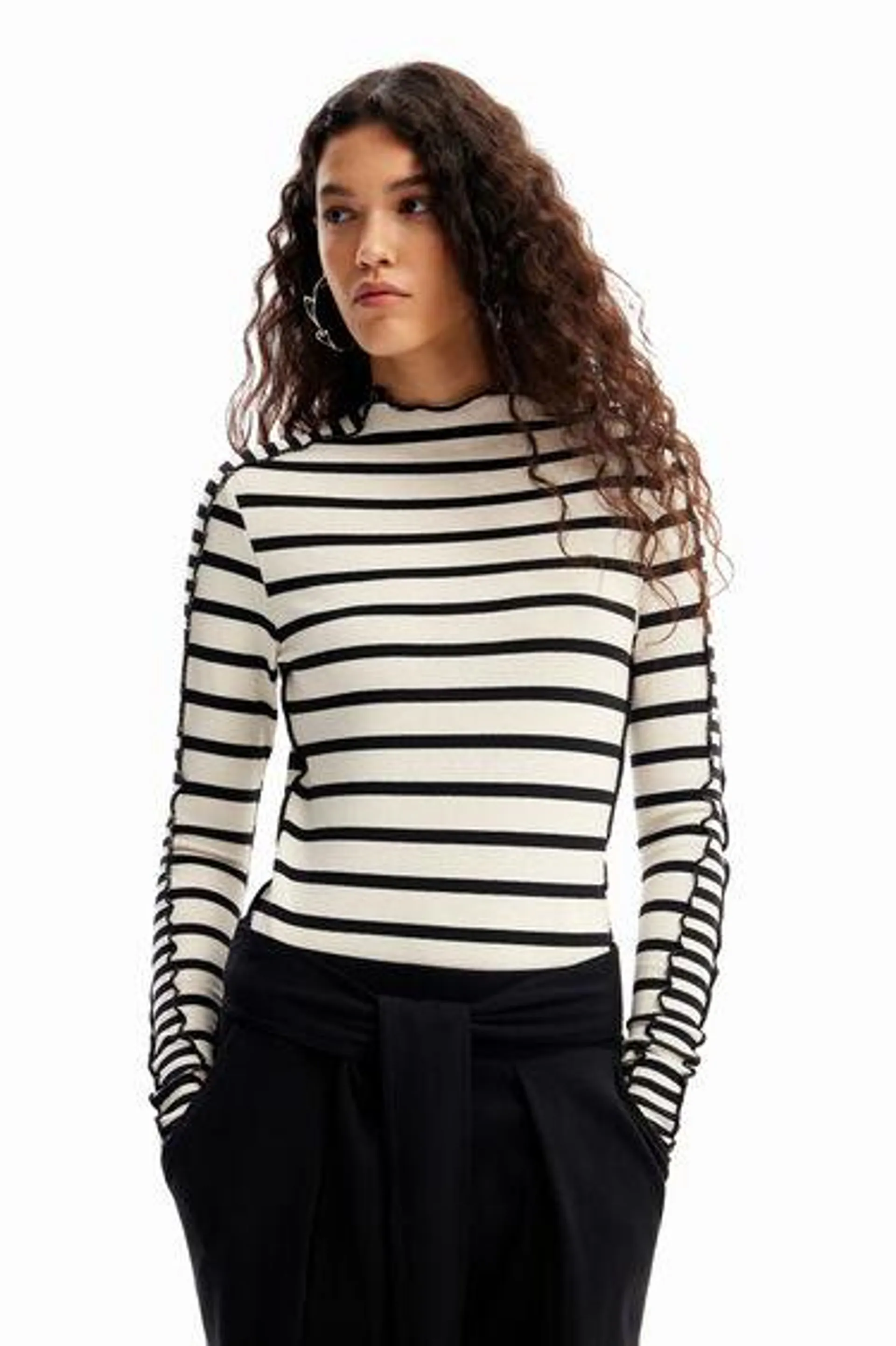 Camiseta patch rayas