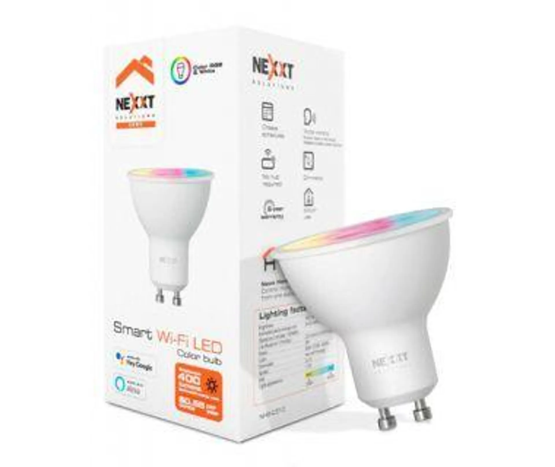 Bombilla Inteligente Nexxt NHB-C310 - Plástico - 400 Lúmenes - LED - Wi-Fi - 4 Watts