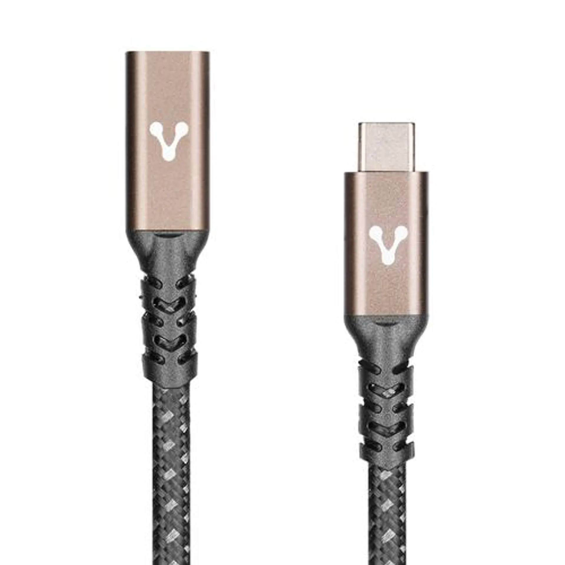 Cable Vorago Cab-127 Extension Usb Tipo C 1 Metro Longitud Hasta 100W Velocidad De Transferencia