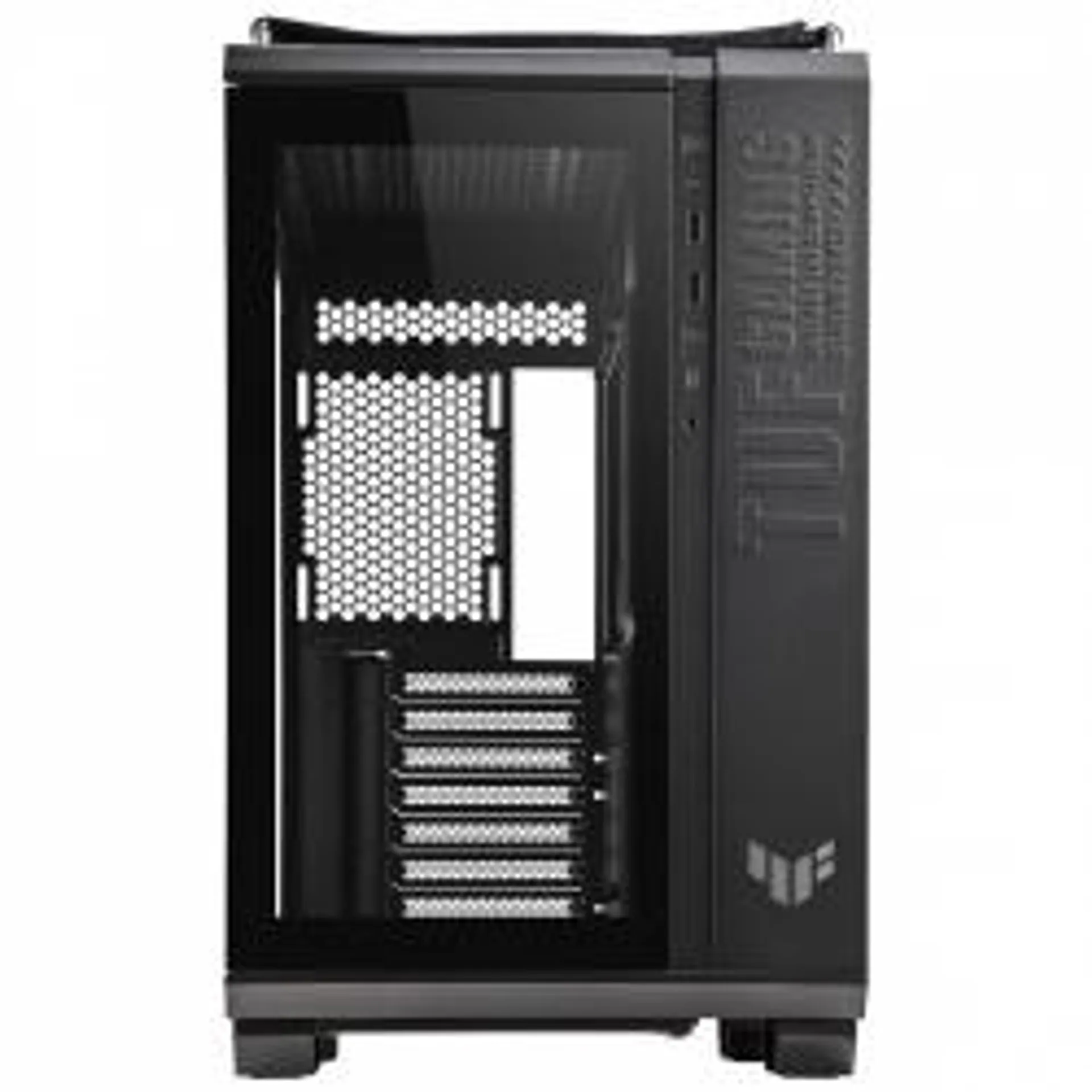 Gabinete ASUS TUF Gaming GT502 con Ventana, Midi-Tower, ATX/Micro-ATX/Mini-ITX, USB 3.2, sin Fuente/Ventiladores Instalados, Negro