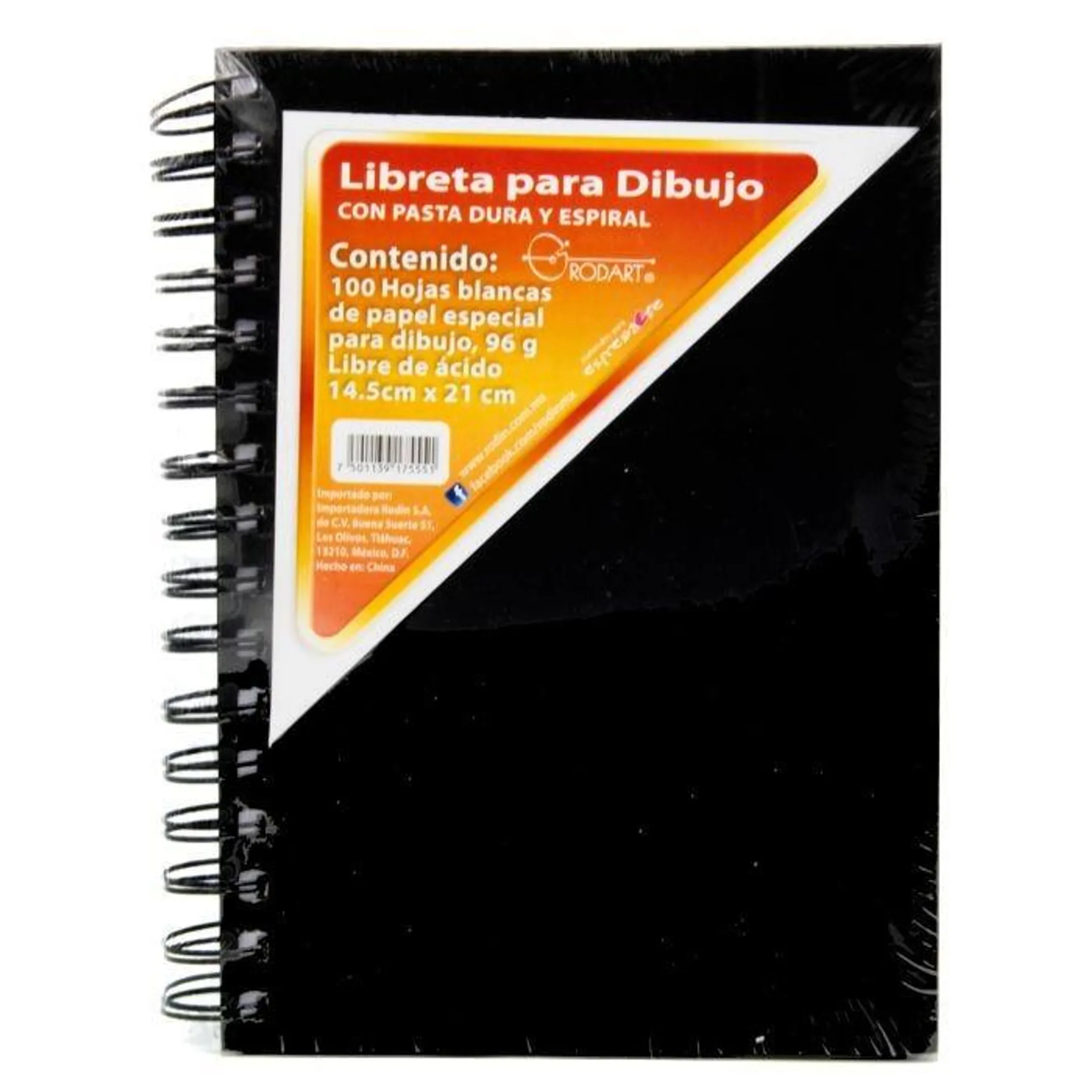 Libreta Dibujo C/Esp. Rodart A-5 Lpd2 14.5 X 21 Cm 100 H.