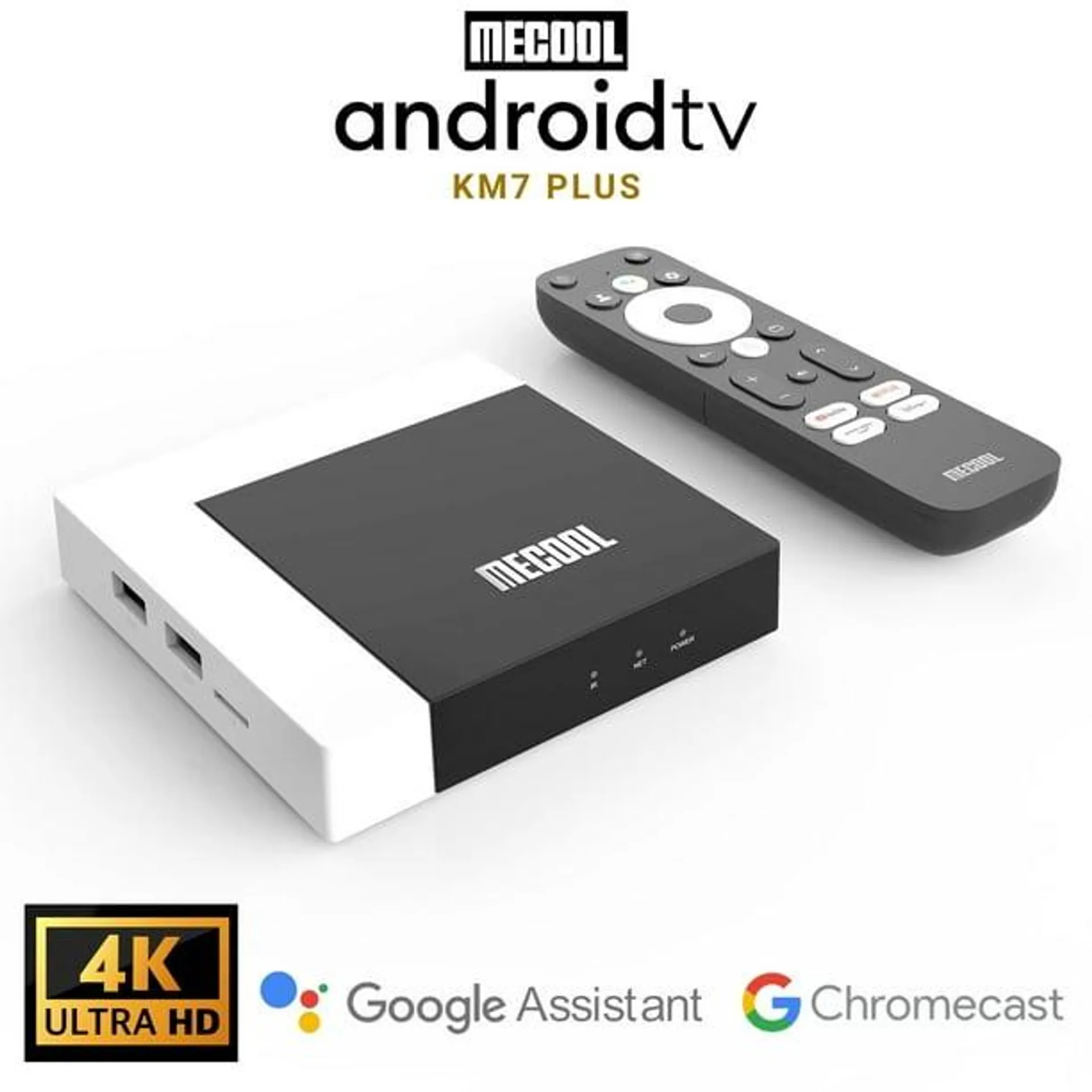 Android TV Box, decodificador de streaming 4k Amlogic S905Y4 Quad-Core A35 con AV1 HDR- Convertidor a Smart TV, TV inteligente Mecool KM7 PLUS Mecool KM7 PLUS