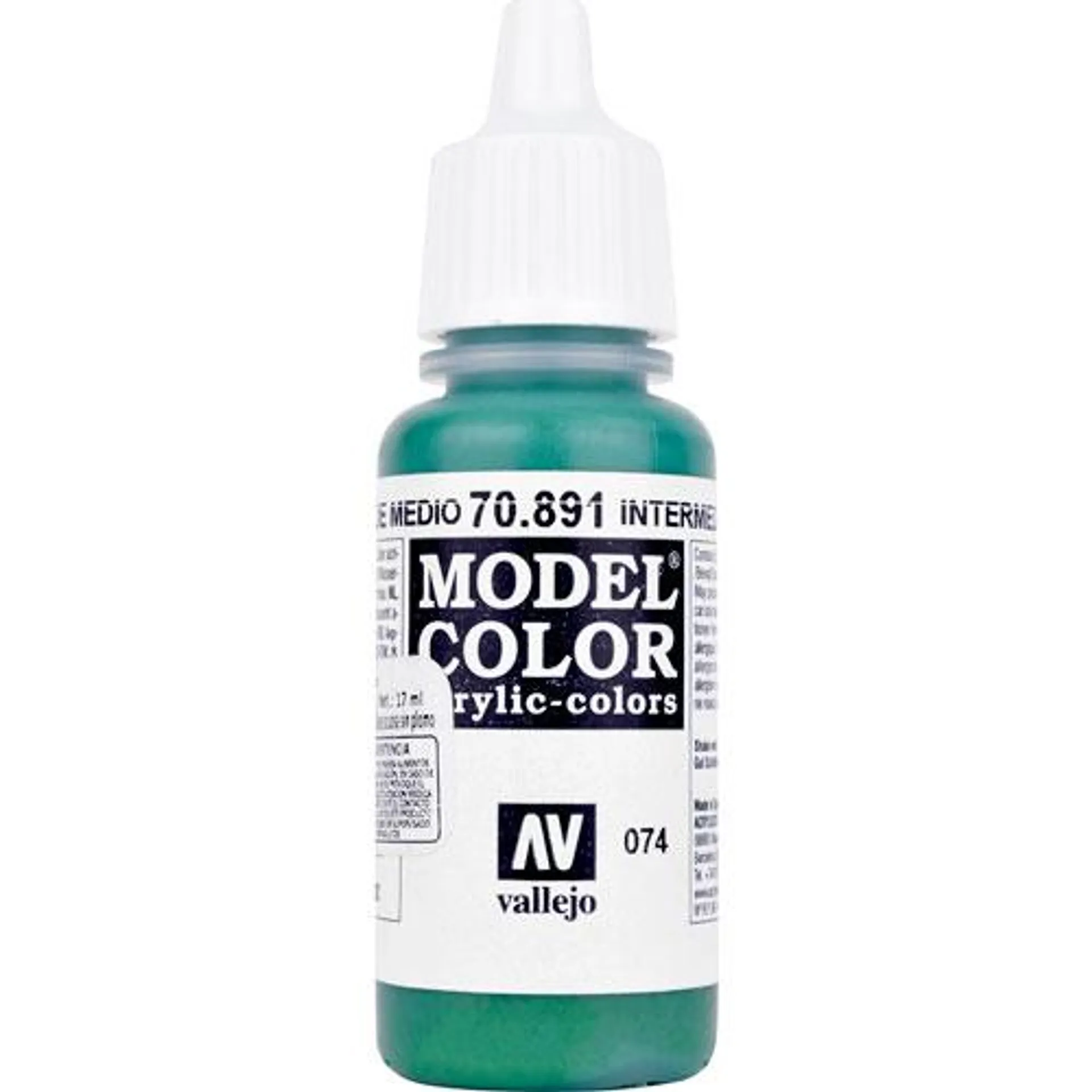 Pintura Acrilica Model Color 074 17ml verde Medio #891