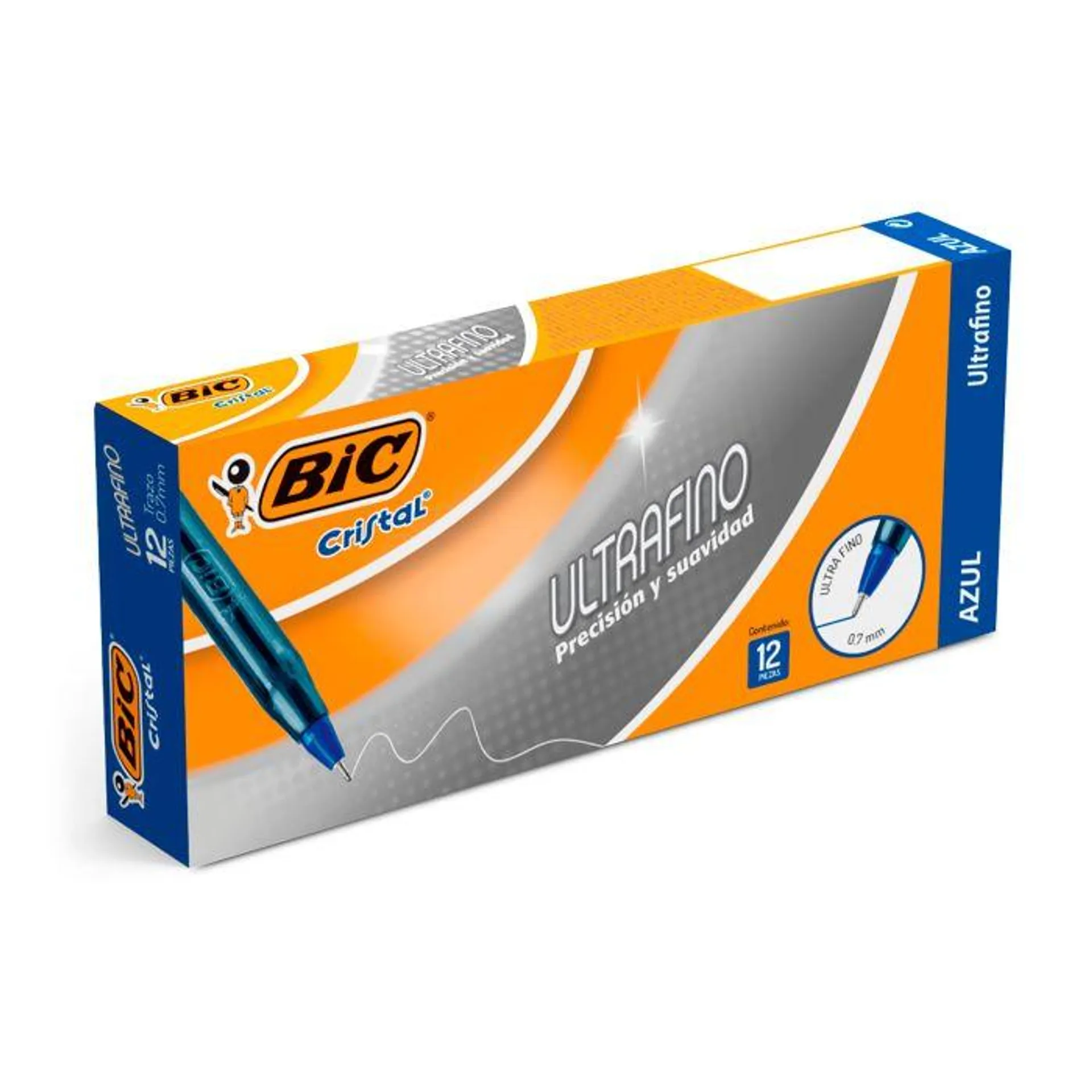 Bolígrafo Punto Fino 0.7 mm Bic Precisión y Suavidad Azul