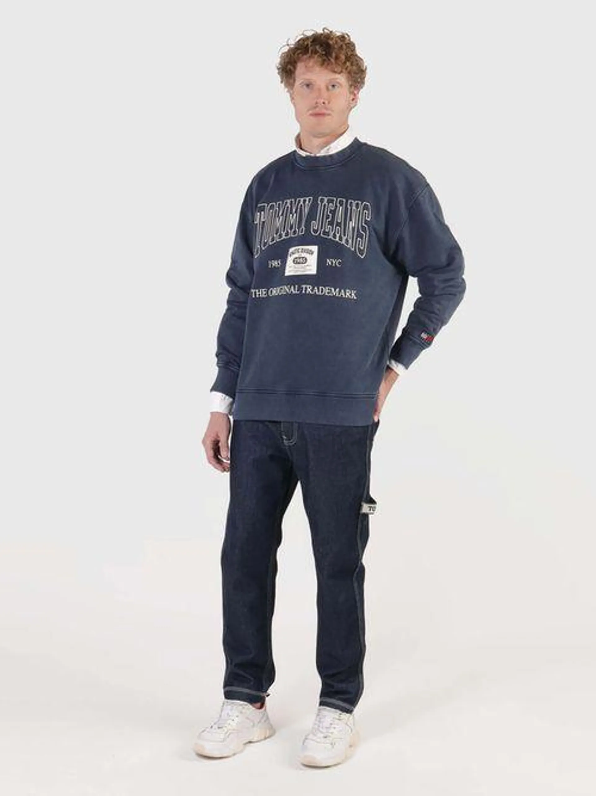 Sudadera amplia de los archivos de Tommy de hombre Tommy Jeans