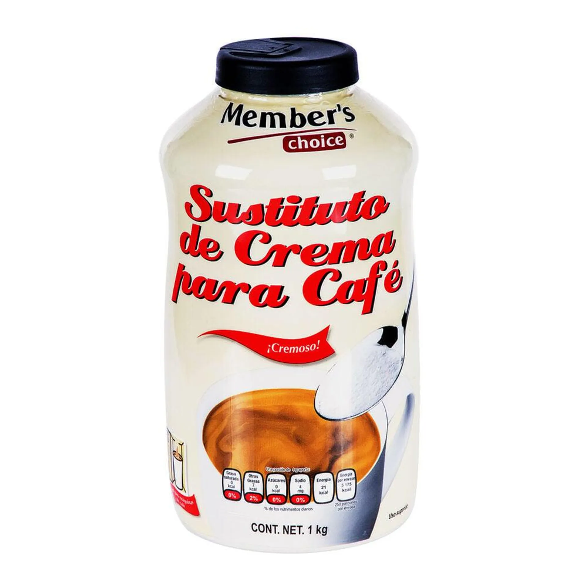 Sustituto de Crema en Polvo para Café Member"s Choice 1 Kg