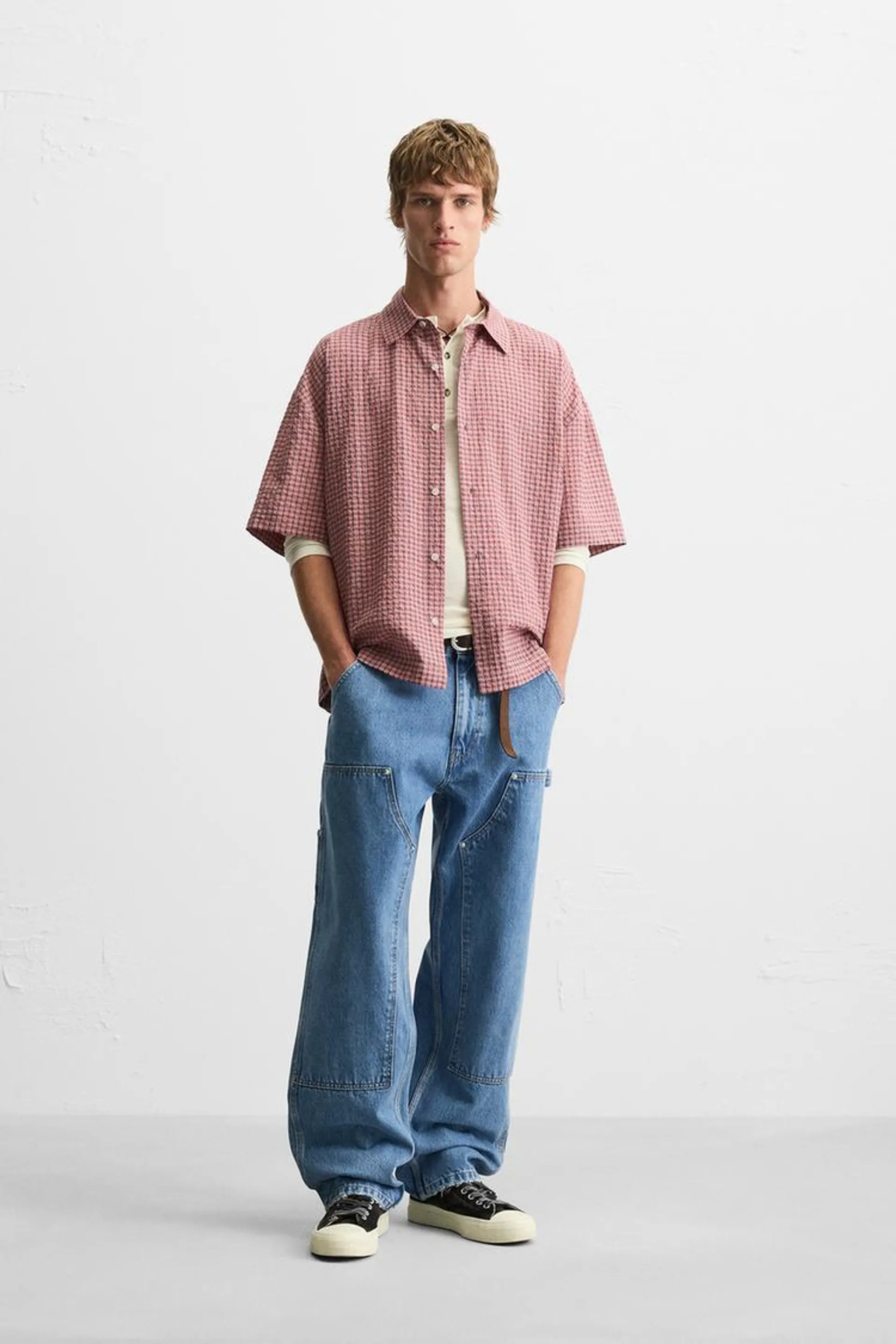 CAMISA CUADROS SEERSUCKER