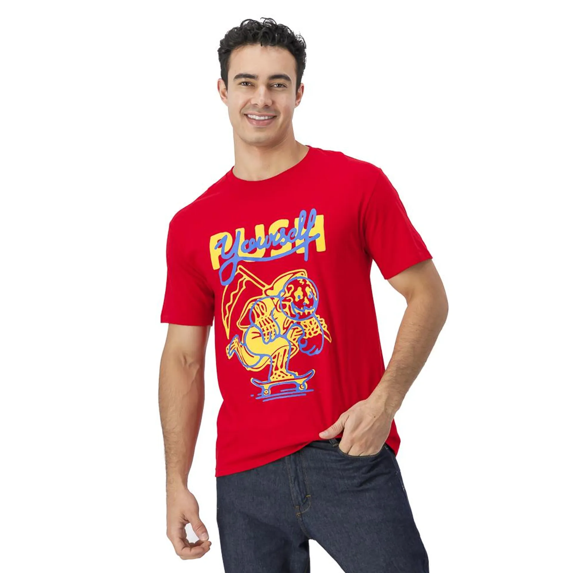 Playera Hummo Hombre Estampado Push Yourself