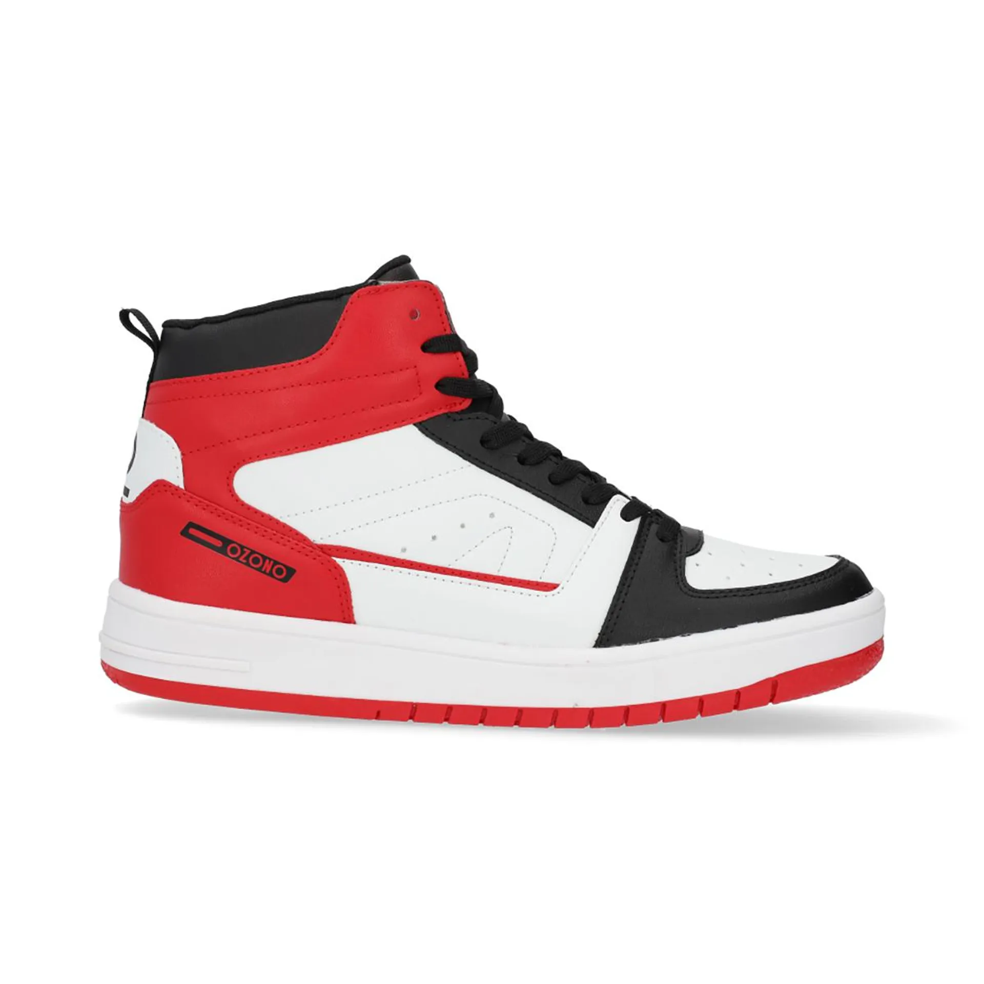 BOTÍN OZONO PARA HOMBRE ESTILO 655201 BLANCO - ROJO