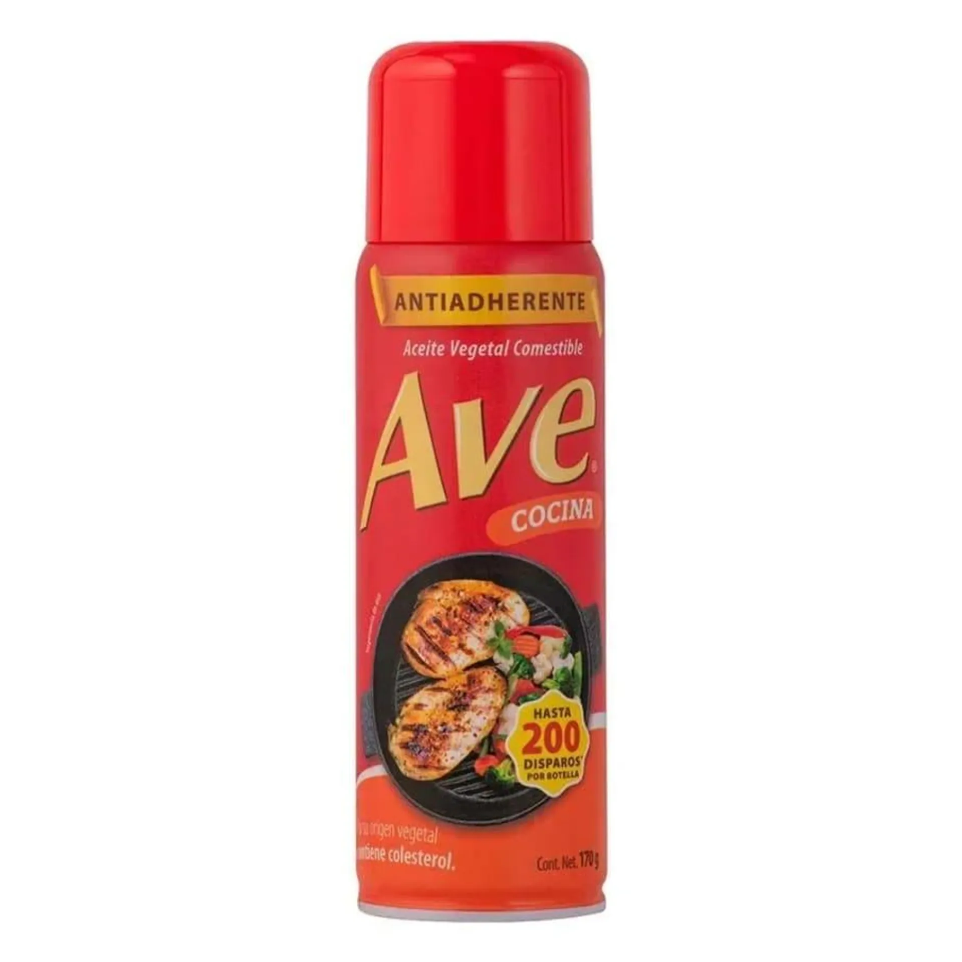 Aceite Ave Vegetal 170 Gr Aerosol Aaa, Aa