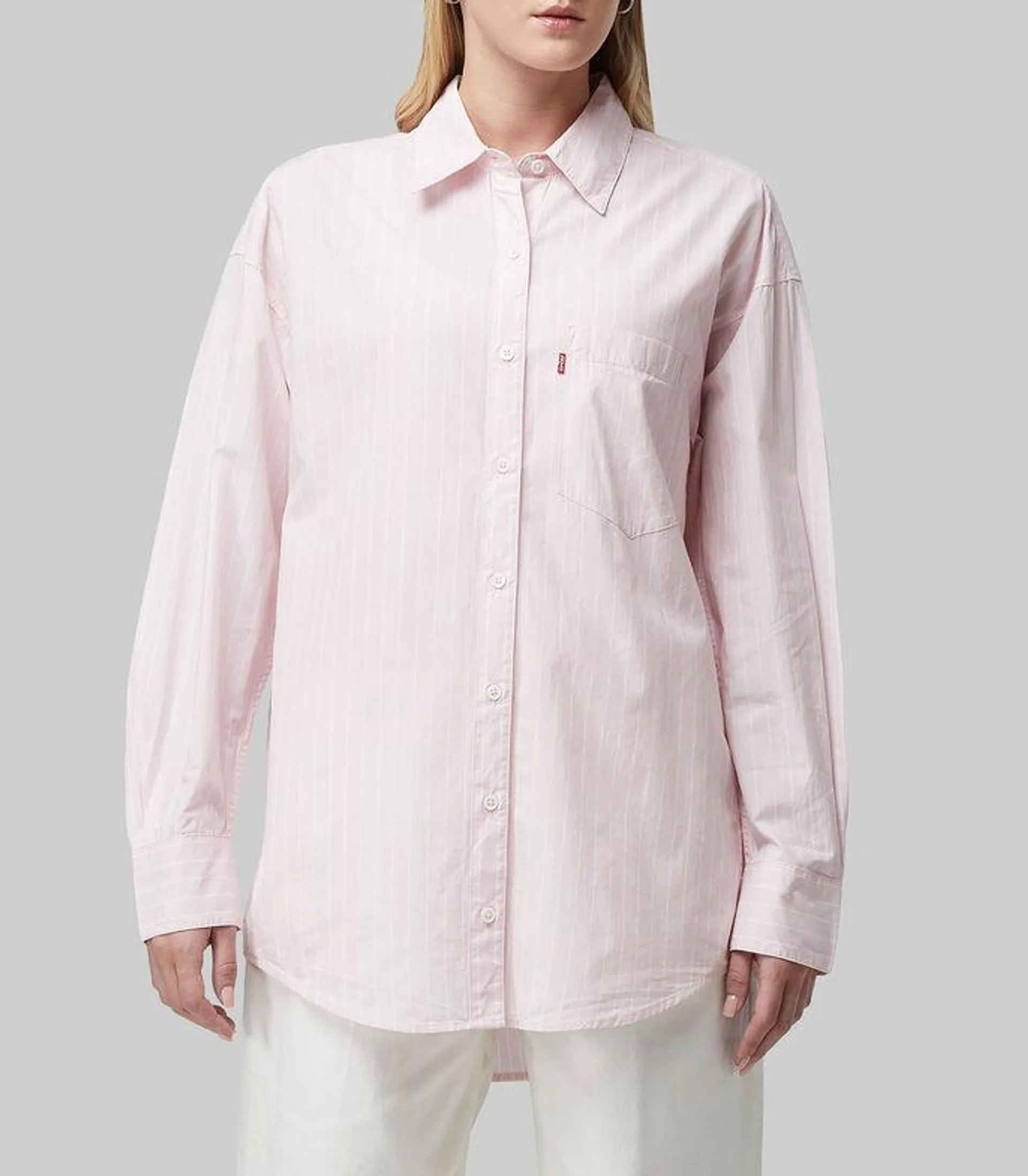 Camisa de manga larga con relaxed Mujer