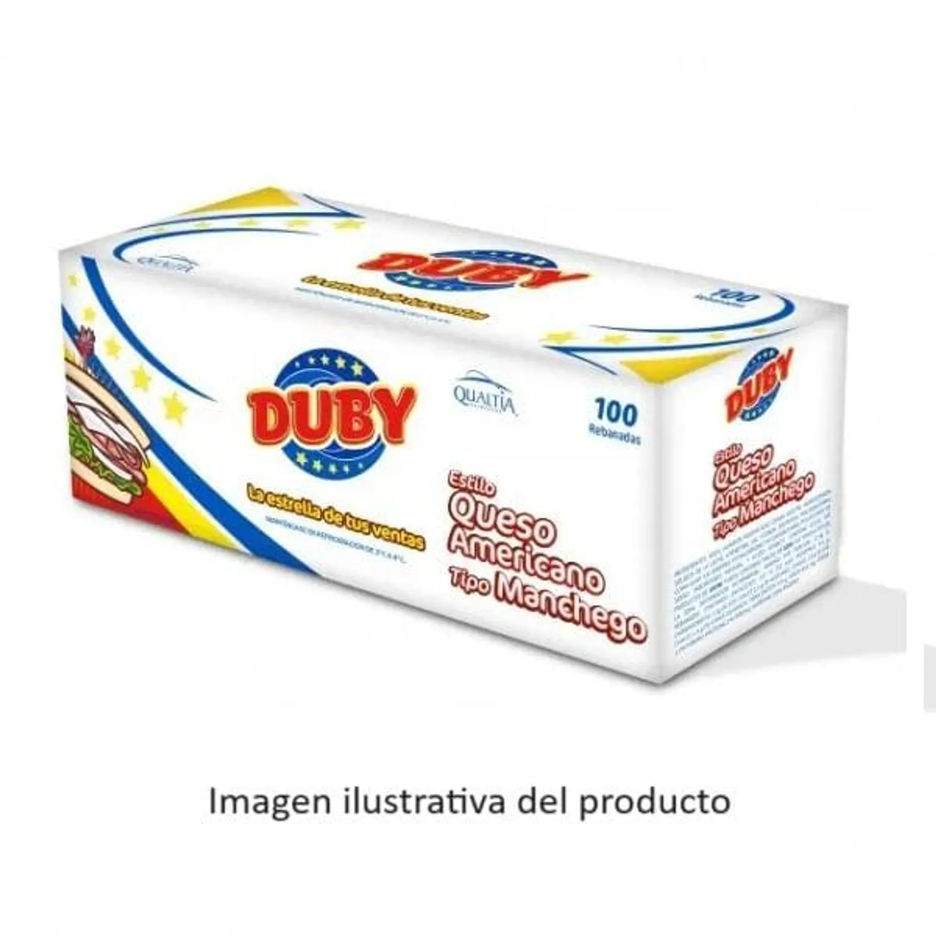 Queso Duby americano tipo manchego 250 g aproximado