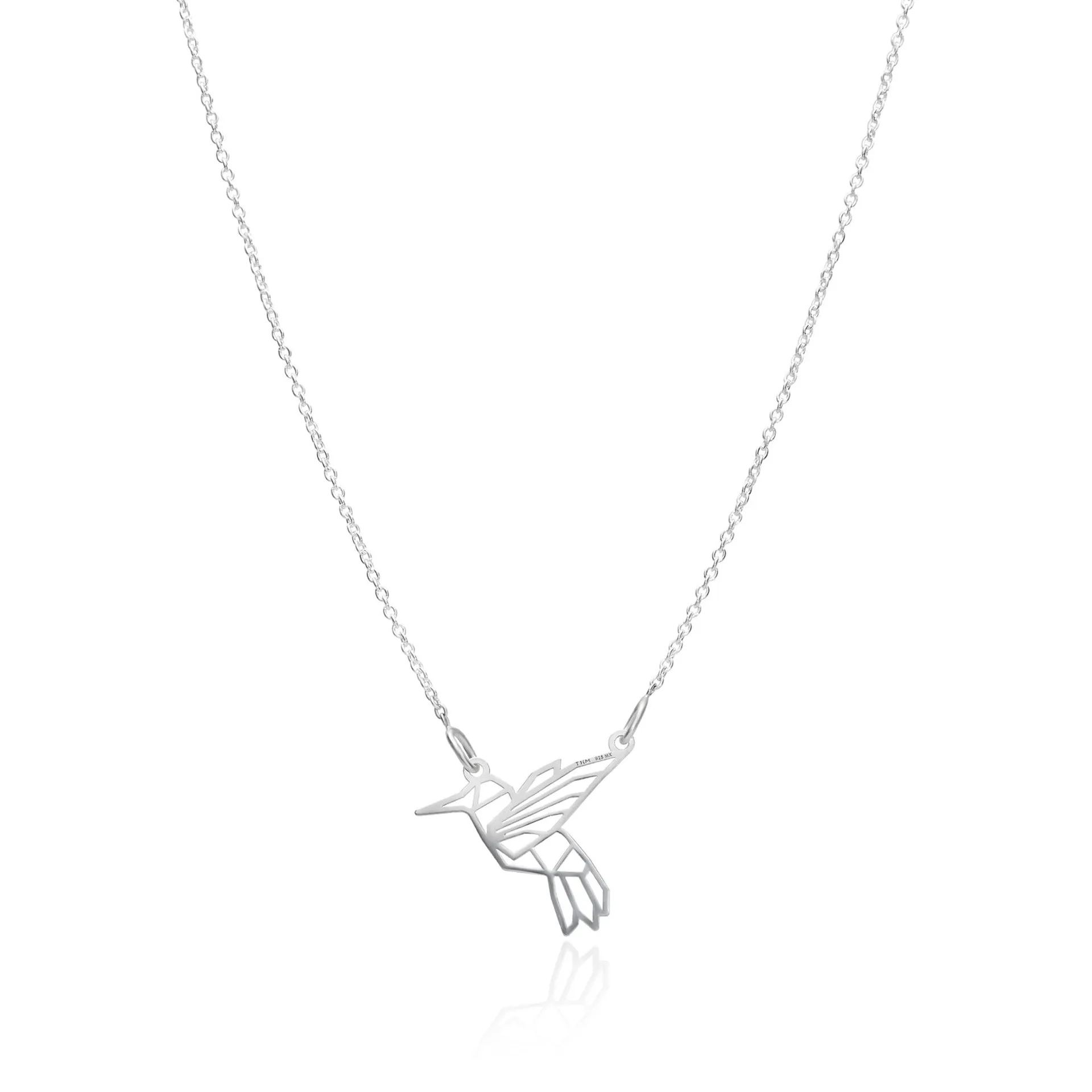 Dije Geometría Colibrí Plata Anamora por Tanya Moss