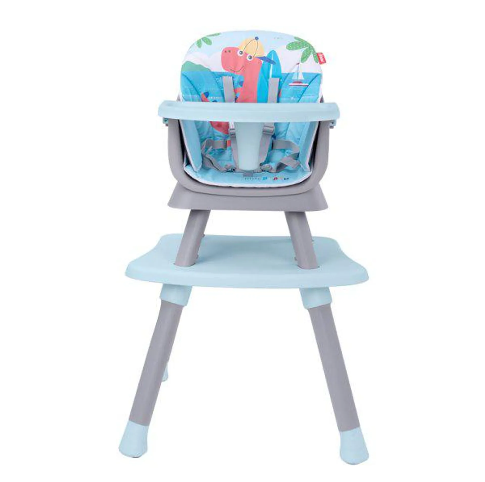 Silla Alta 4 en 1 Grow with me Azul + gris