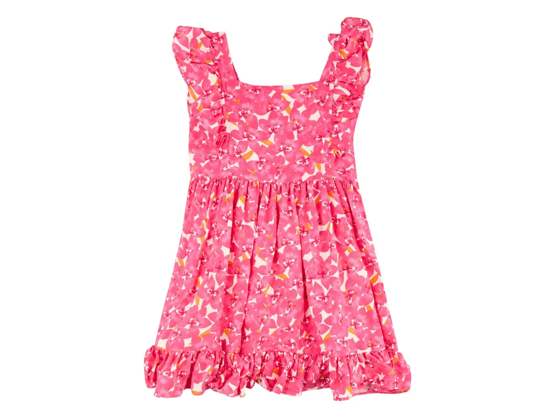 Vestido Manzanita Flores Para Bebe W-9 Talla 1