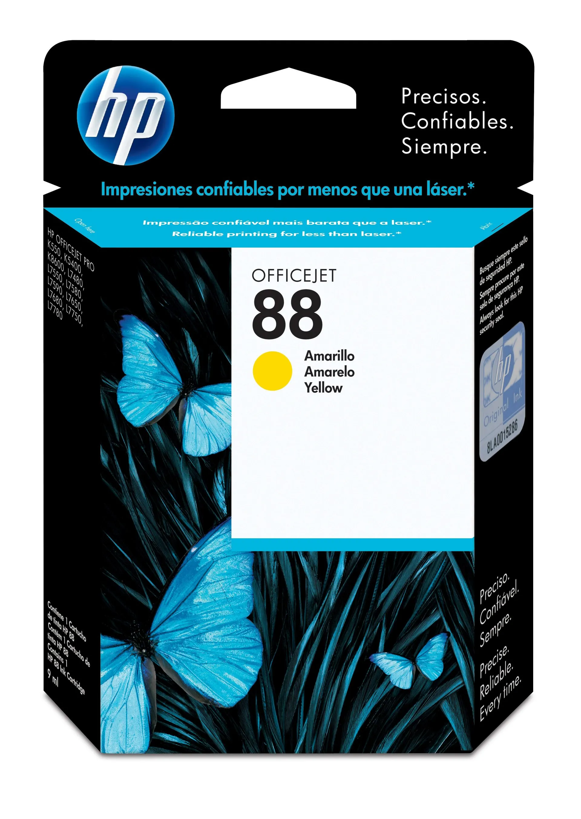 Cartucho Hp 88 Amarillo K550Dtn/K8600 C9388Al