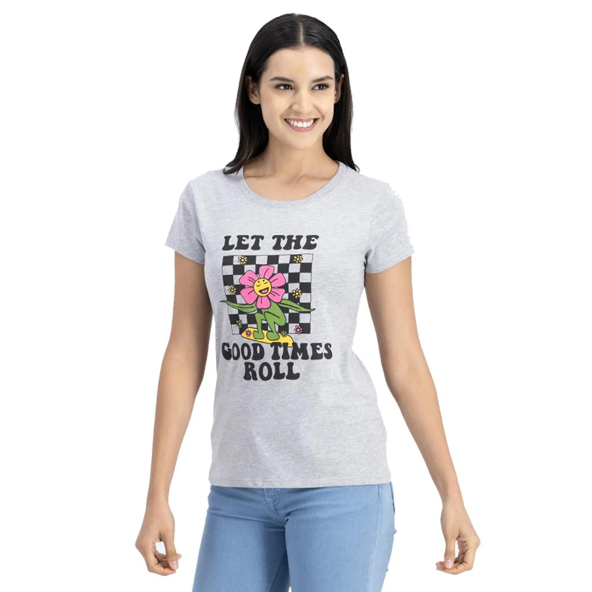 Playera Mujer Estampado Let The Good Times Roll