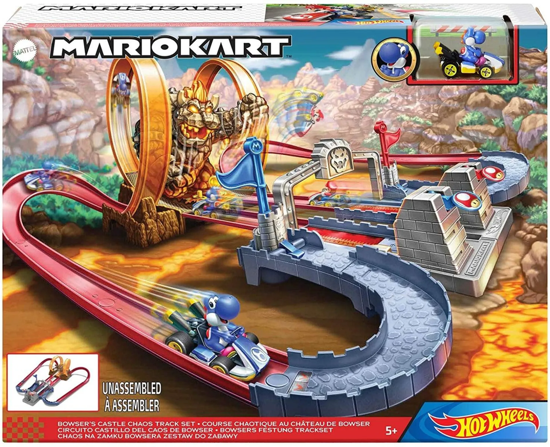 Hot Wheels Mario Kart Castillo de Bowser GNM22