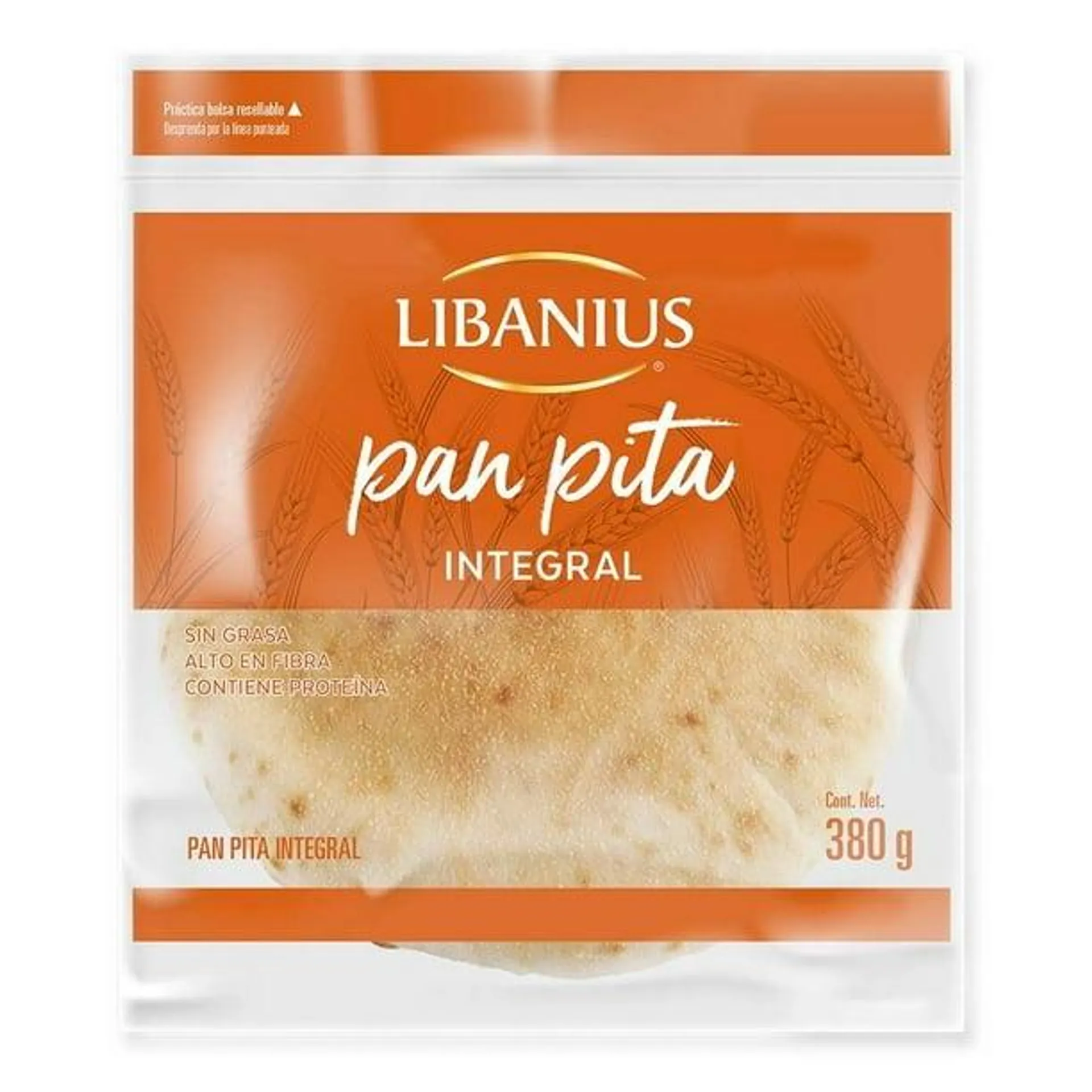 Pan pita Libanius integral 380 g