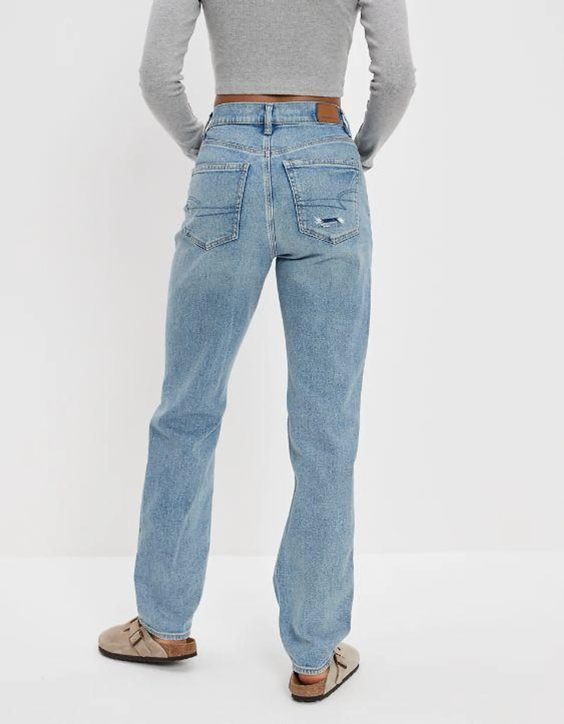 AE Stretch Ripped Highest Waist '90s Boyfriend Jean