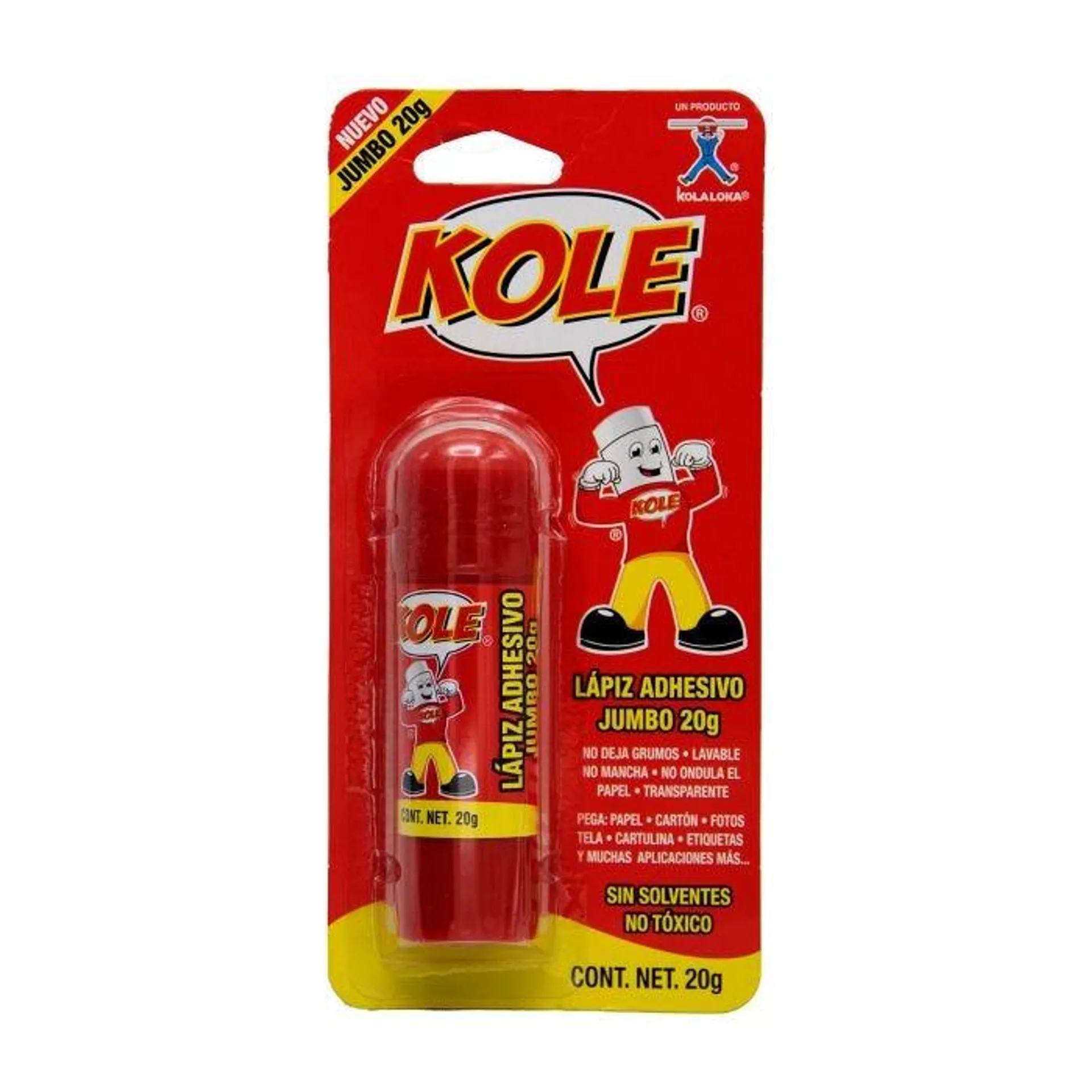 Lápiz Adhesivo Kole 20 g. bl/1