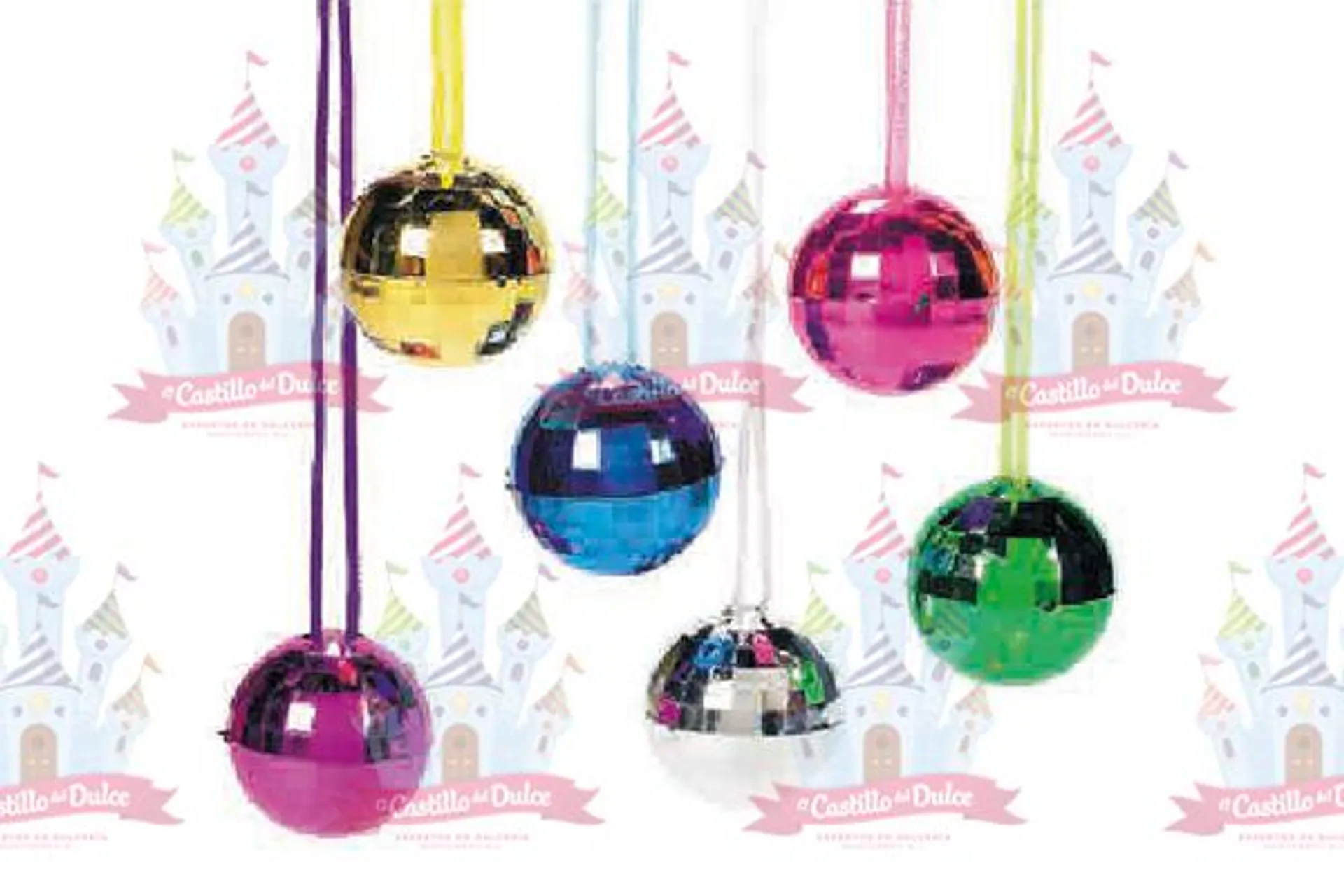 DISCO BALL COLORES 12/12 PZA EURO