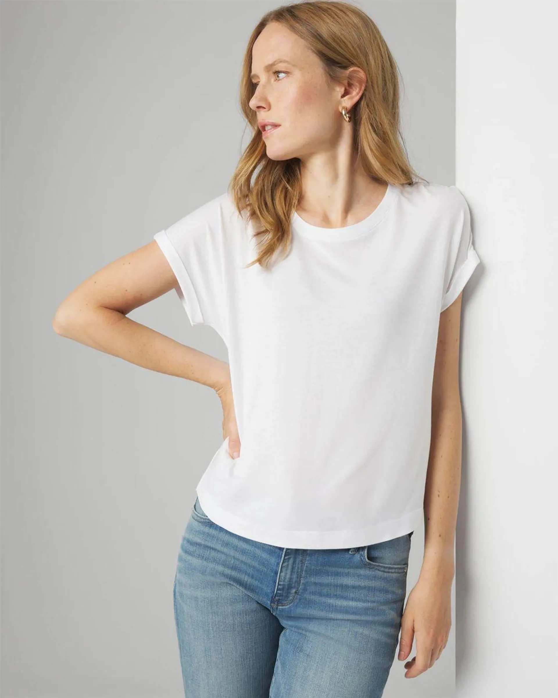 Cotton Modal Easy Crew Tee