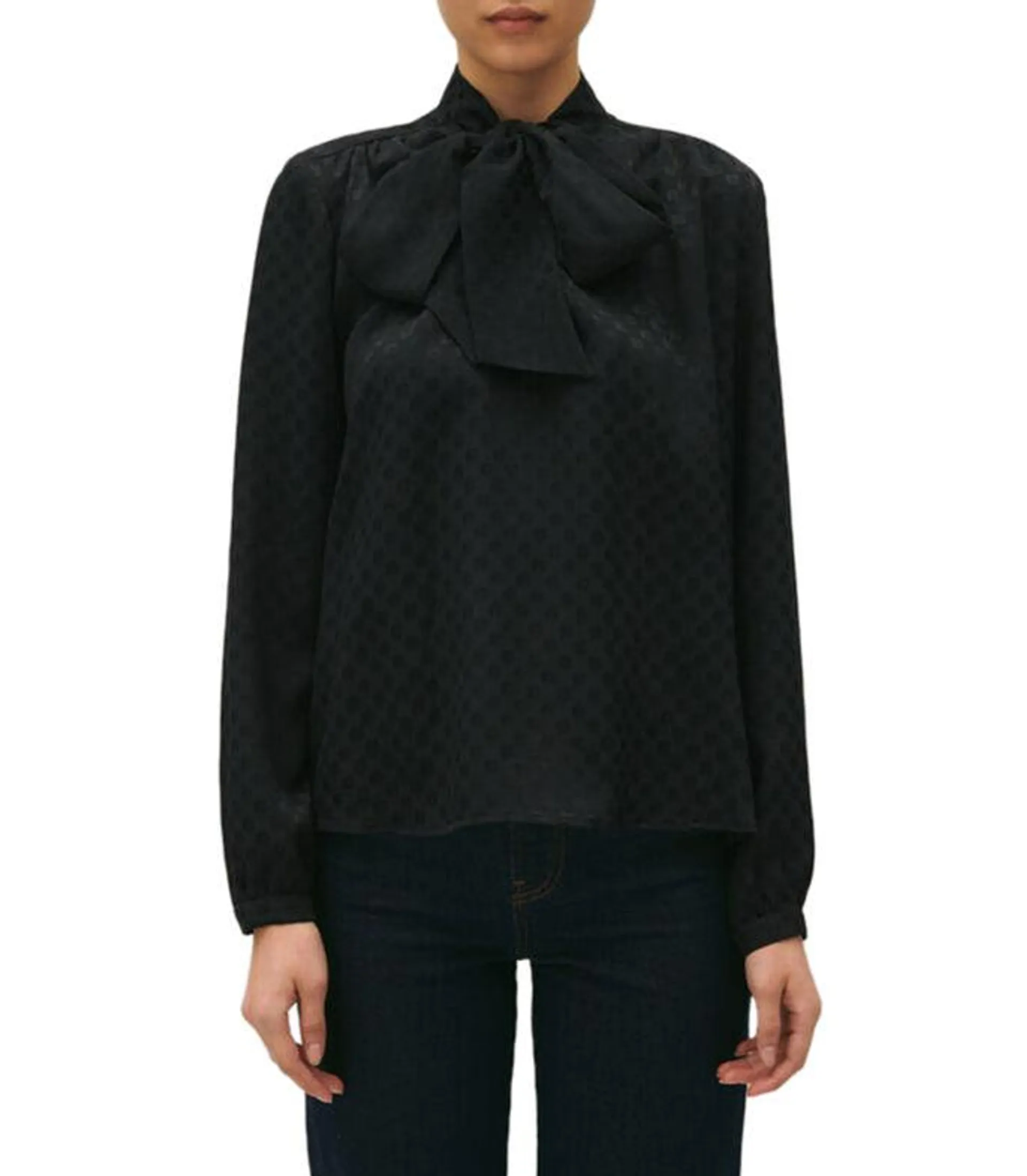 Camisa monogram de manga larga Mujer