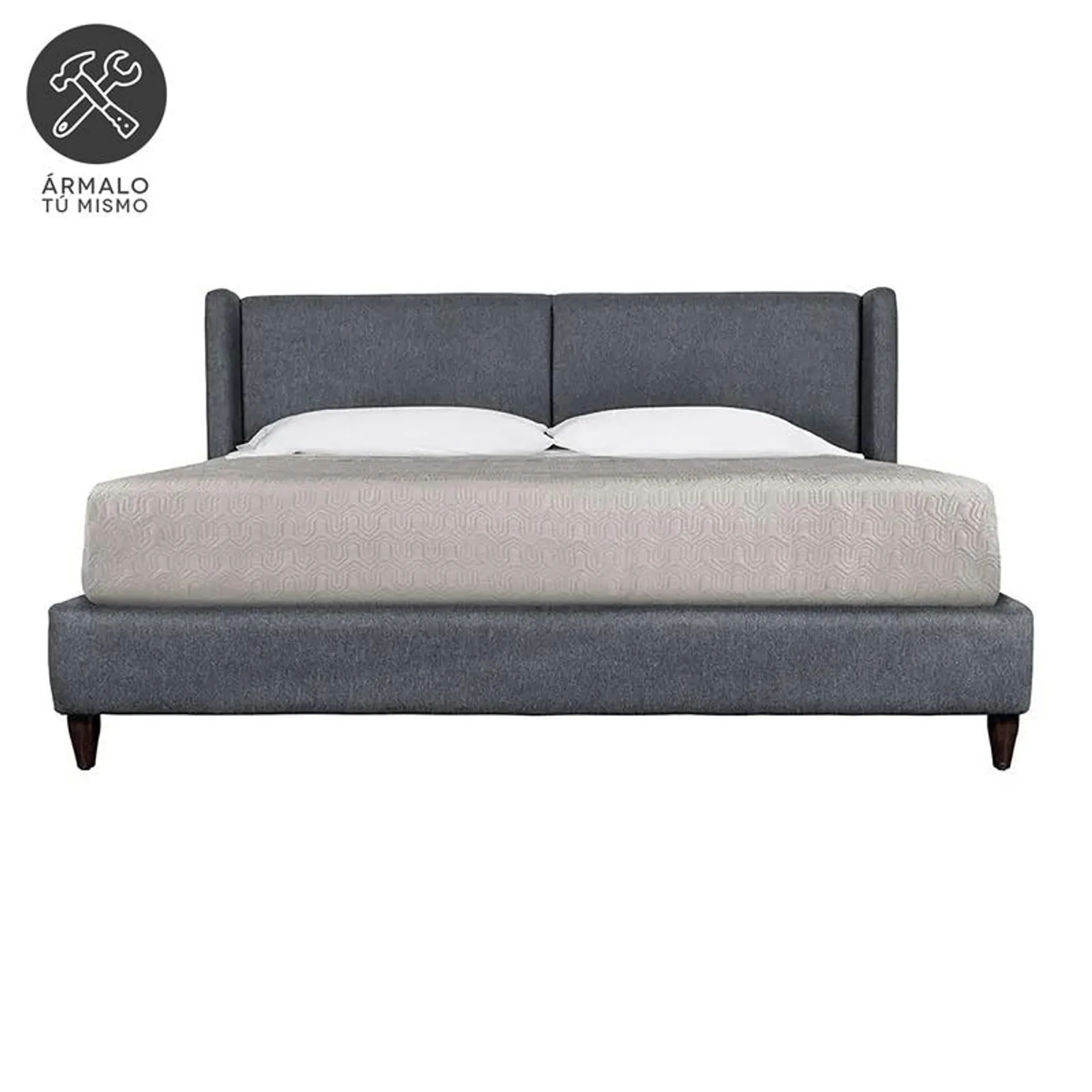 Cama Pisa Charcoal Matrimonial