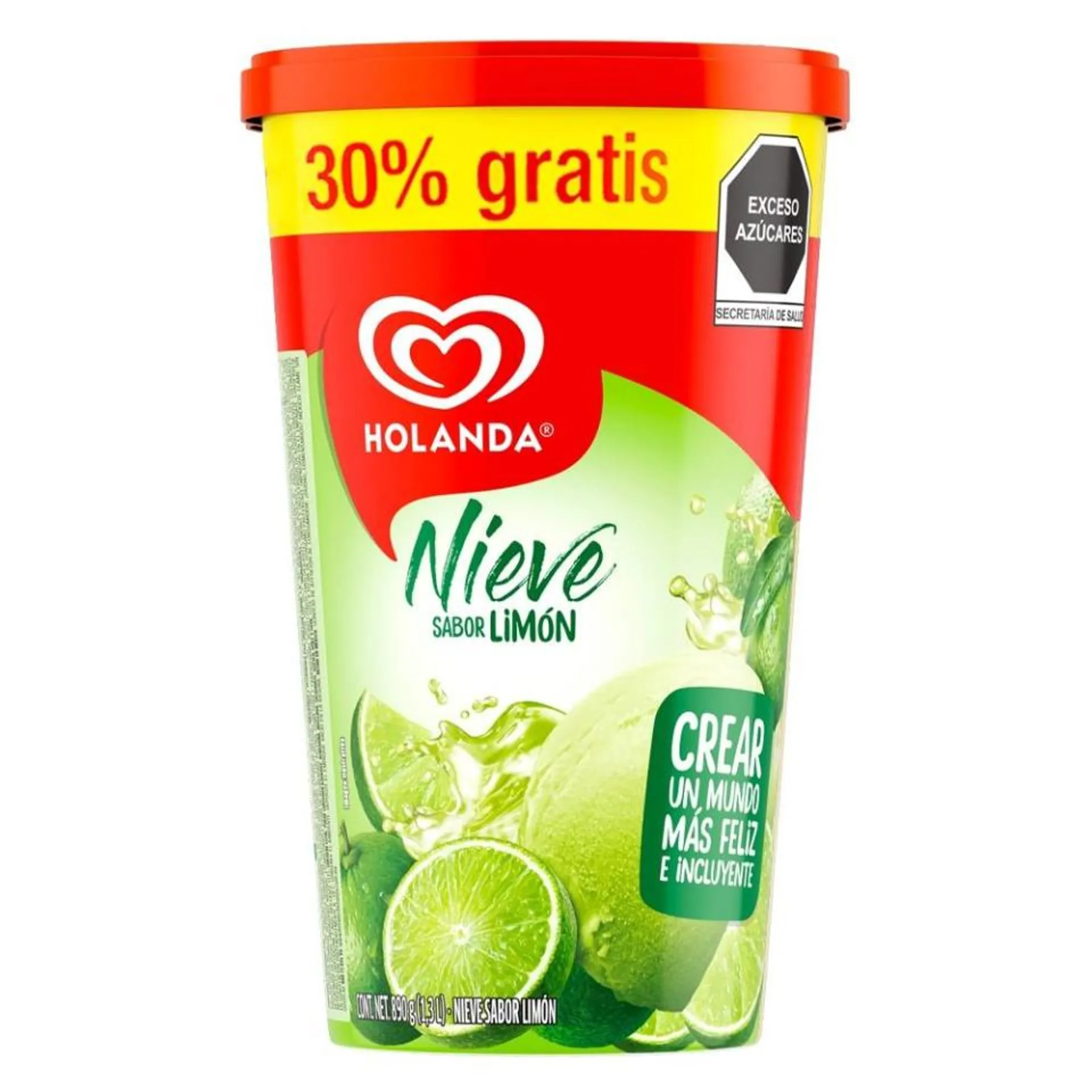 Nieve Holanda sabor limón 1.3 l