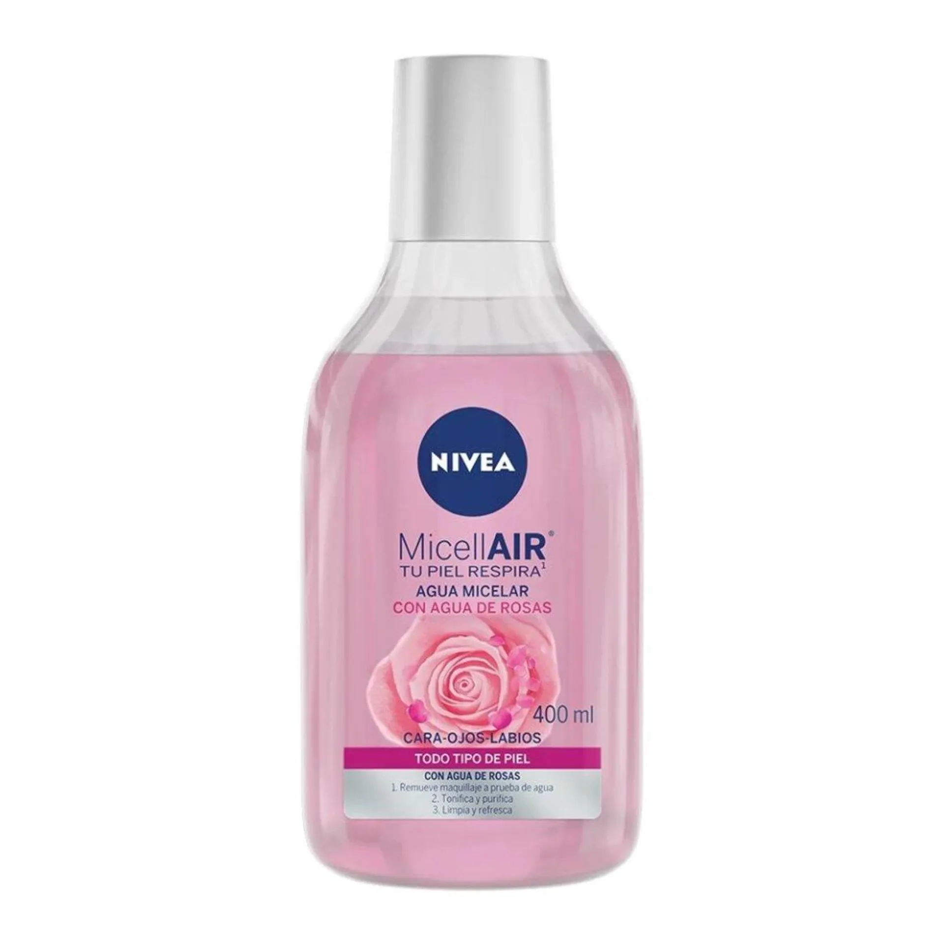 AGUA MICELAR CON AGUA DE ROSAS TODO TIPO DE PIEL 400ML - NIVEAL