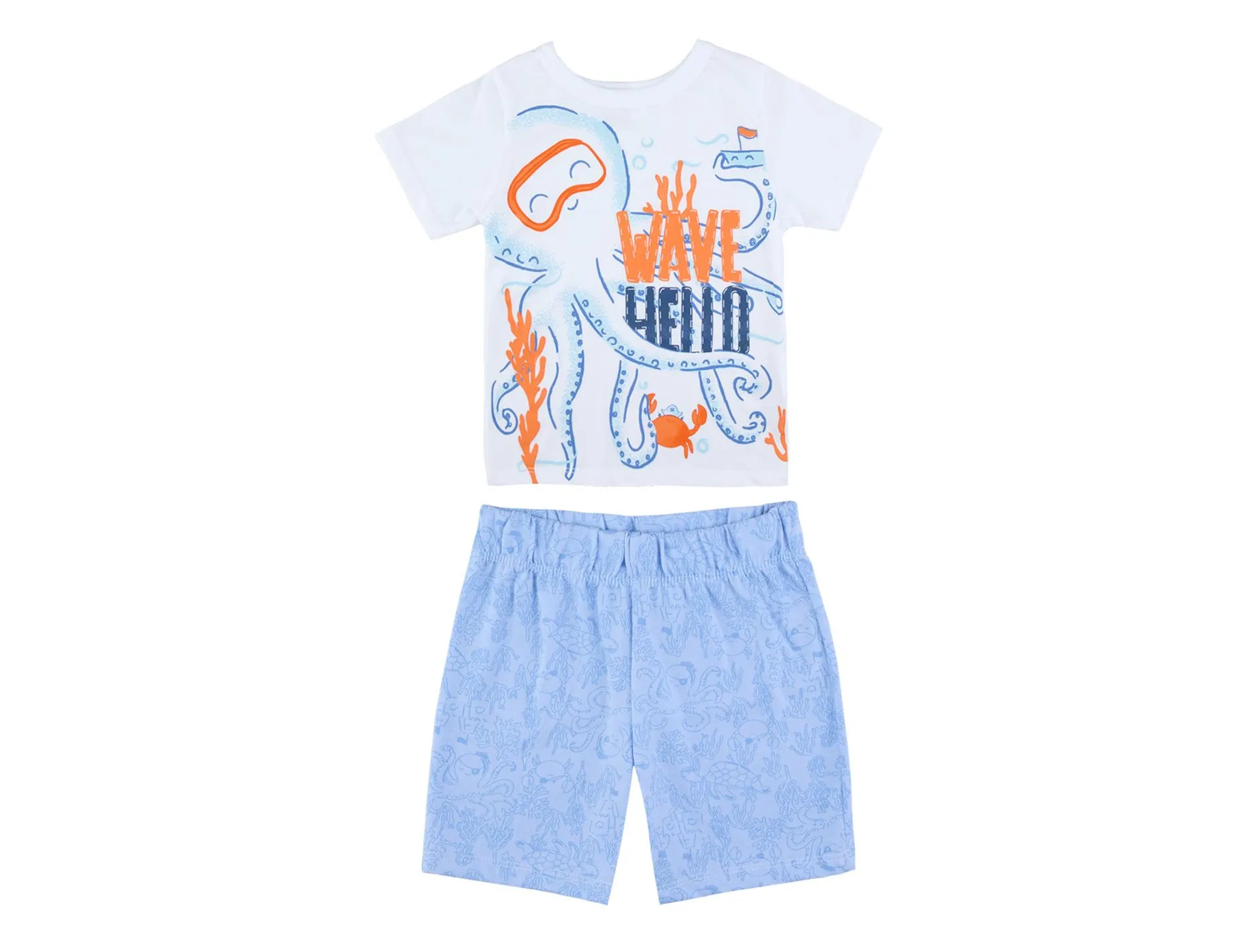 Conjunto Baby Optima Short y Playera Estampado Pulpo 31572 Talla 3