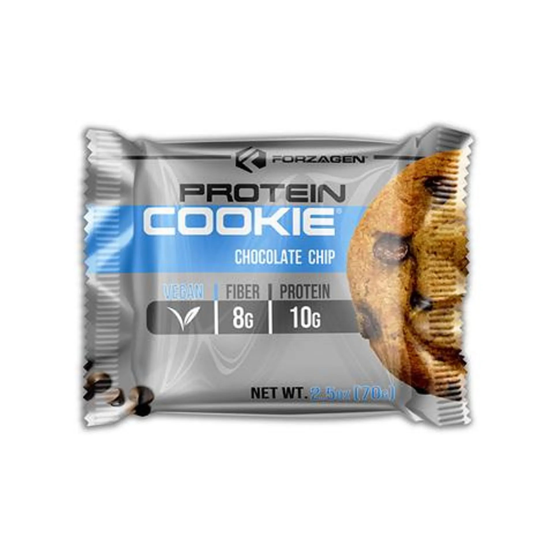 Forzagen Galleta de Proteína Vegana con Chispas de Chocolate