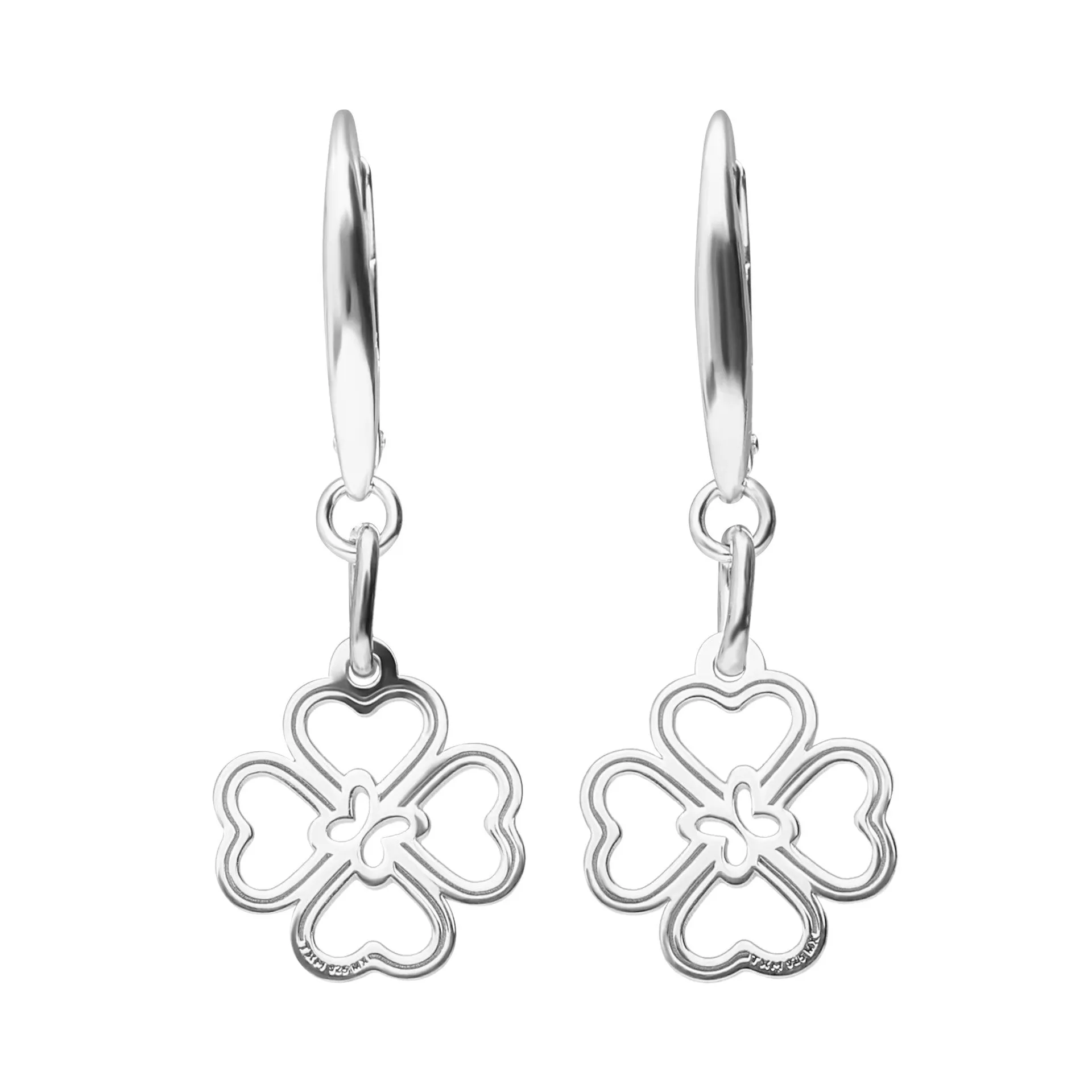 Aretes Mujer Plata 925 Carisma Trebol