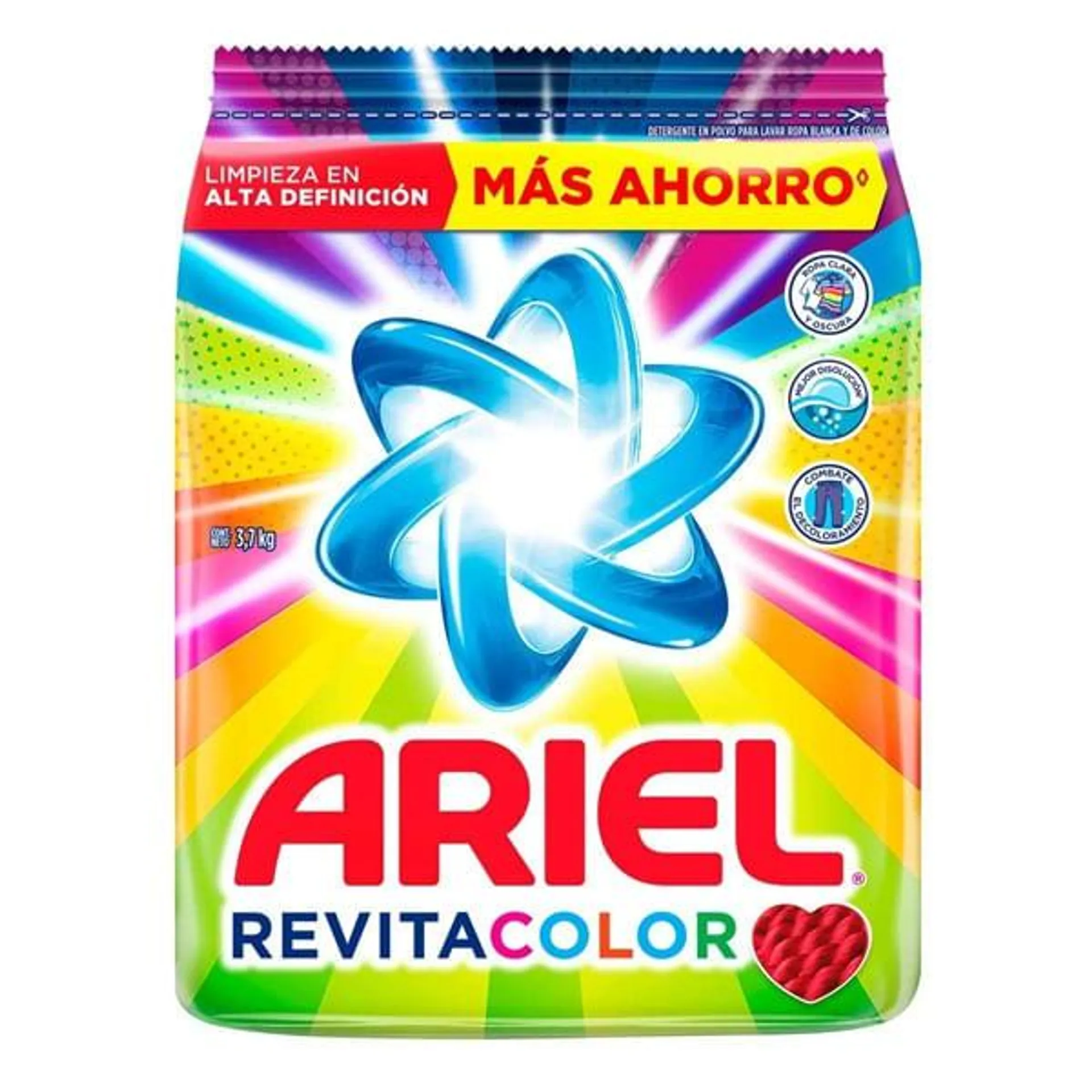 Detergente Ariel polvo revitalizador 3700 g