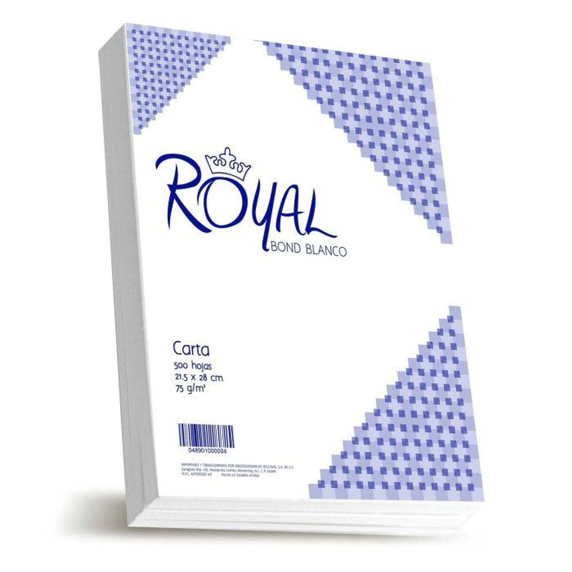 Bond Blanco Royal Carta 21.5 X 28 Cms. 75 Gms. Bco.94%