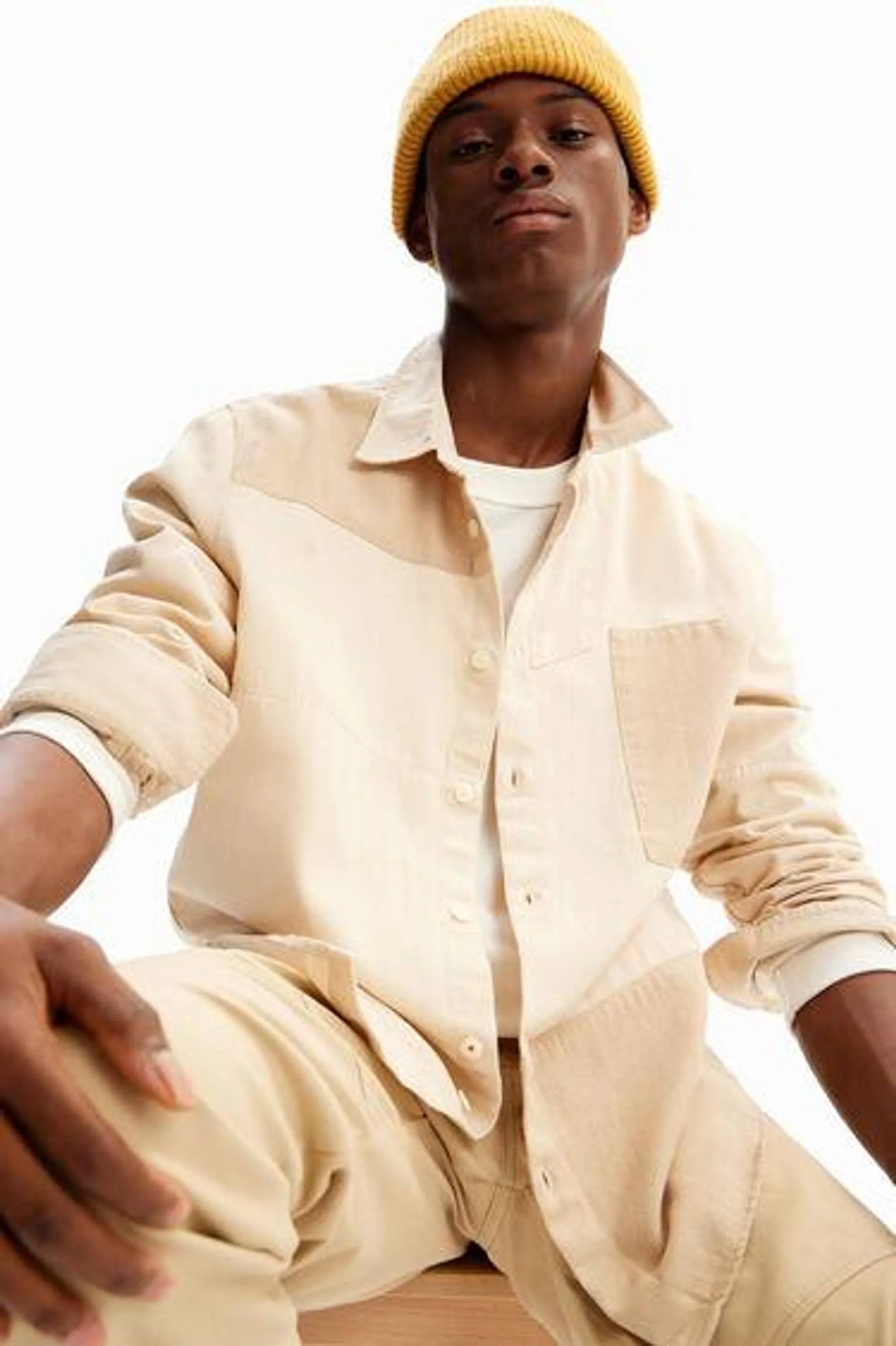 Camisa sarga patch