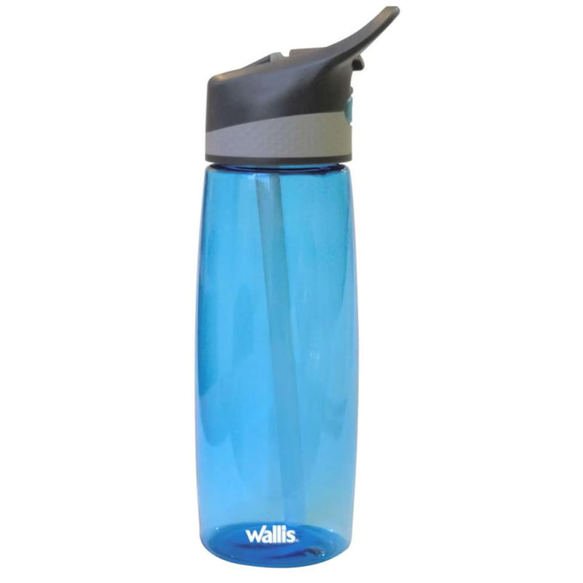 Botella de aluminio, plana con gancho y tapa rosca, 500 ml, verde militar