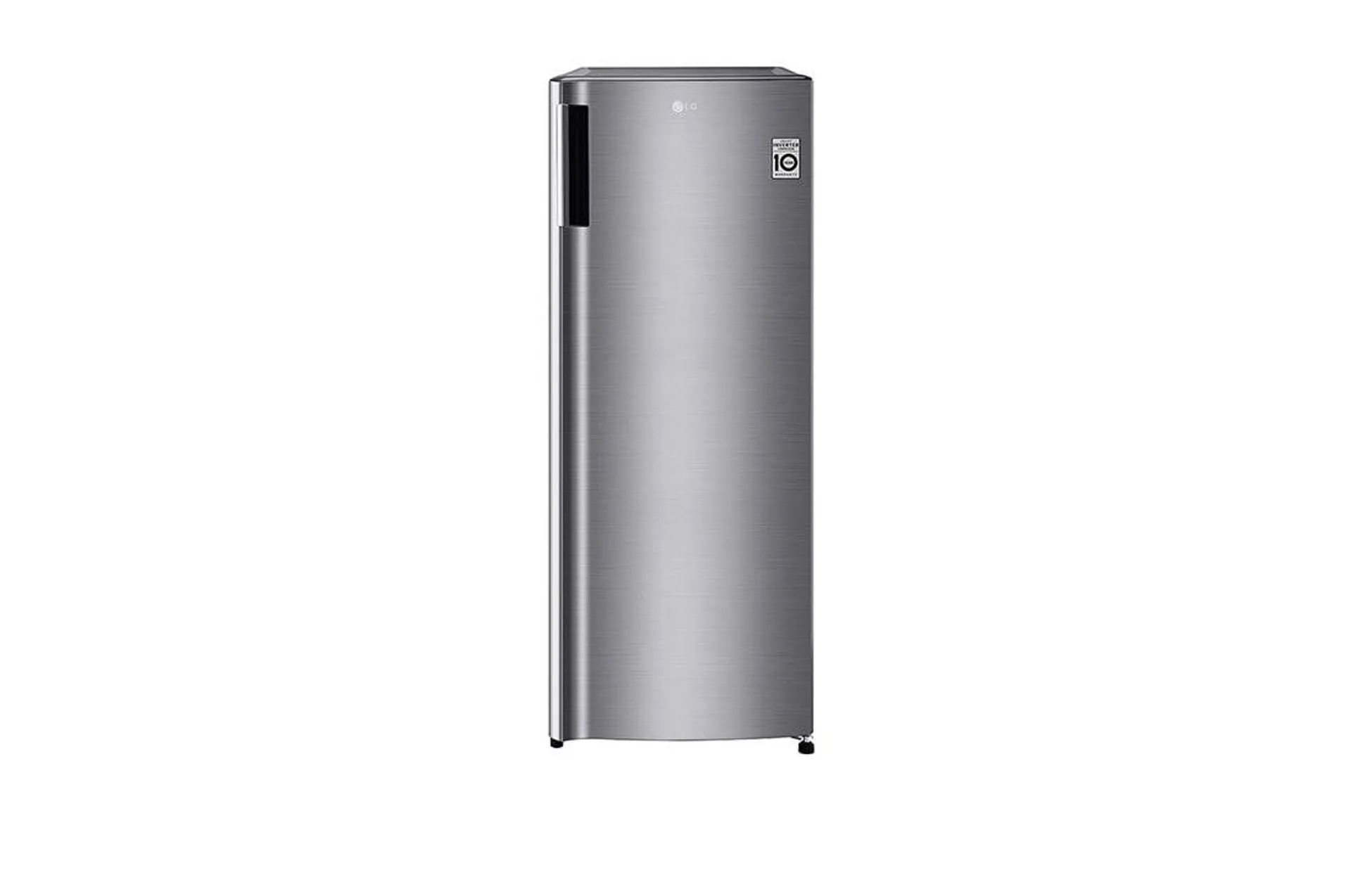 Congelador Vertical LG, 6 pies cúbicos de una puerta, Smart Inverter, acabado en acero brillante